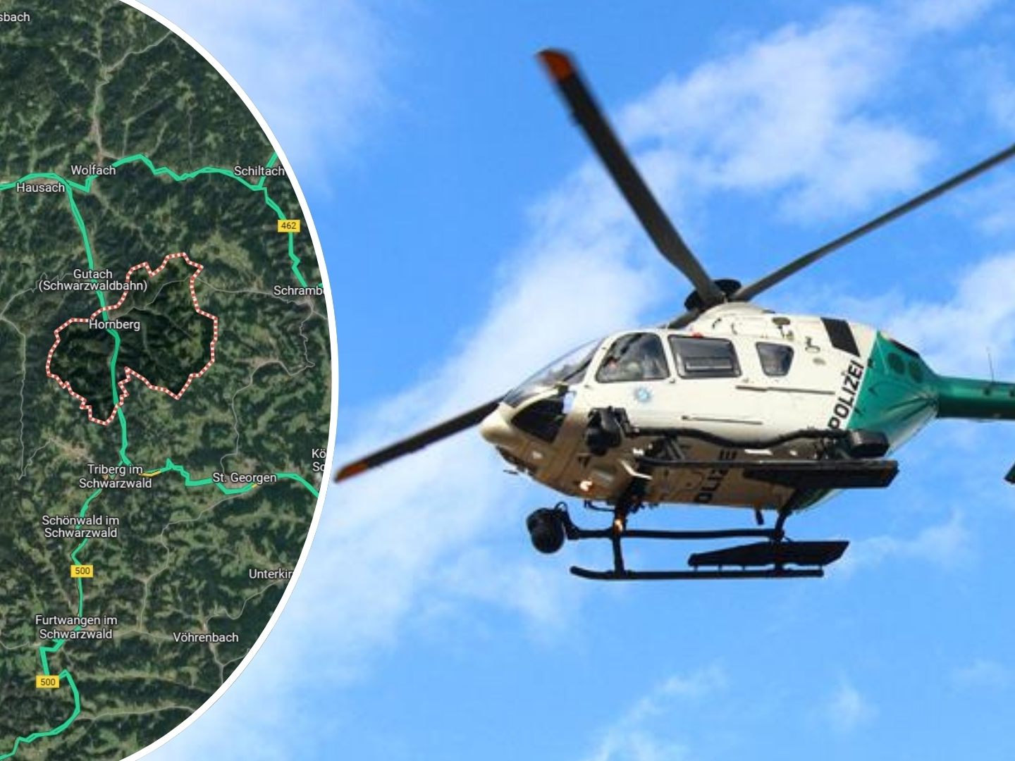 Ein zweijähriger Junge wurde nach stundenlanger Suche im Schwarzwald wohlbehalten aufgefunden.
