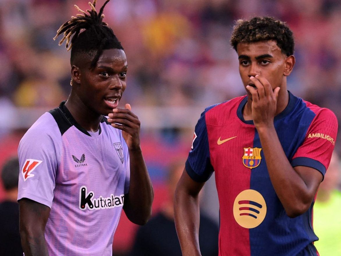 Nico Williams und Lamine Yamal. Nico Williams und Lamine Yamal.