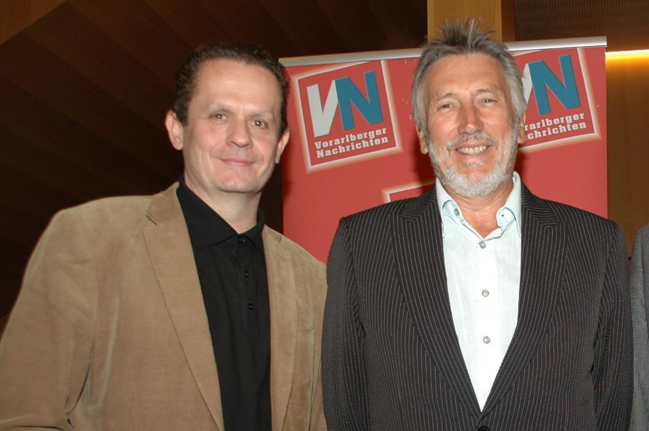Ein Bild aus dem Jahr 2007: Hartmut Hofer und Christian Brückner.