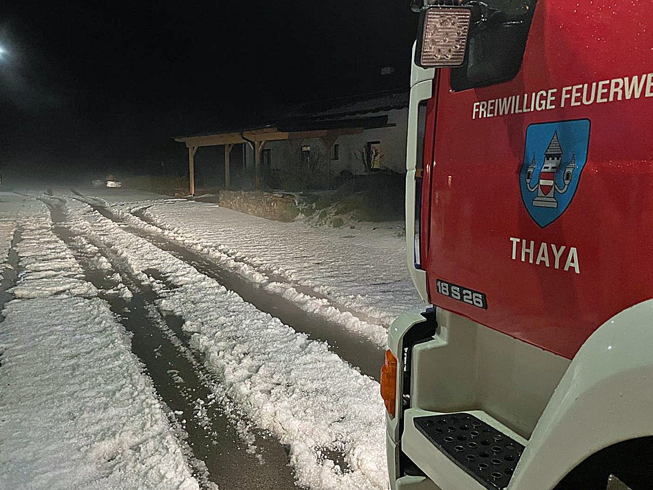 Der Einsatzschwerpunkt der Feuerwehren lag in der Gemeinde Thaya. Der Einsatzschwerpunkt der Feuerwehren lag in der Gemeinde Thaya.