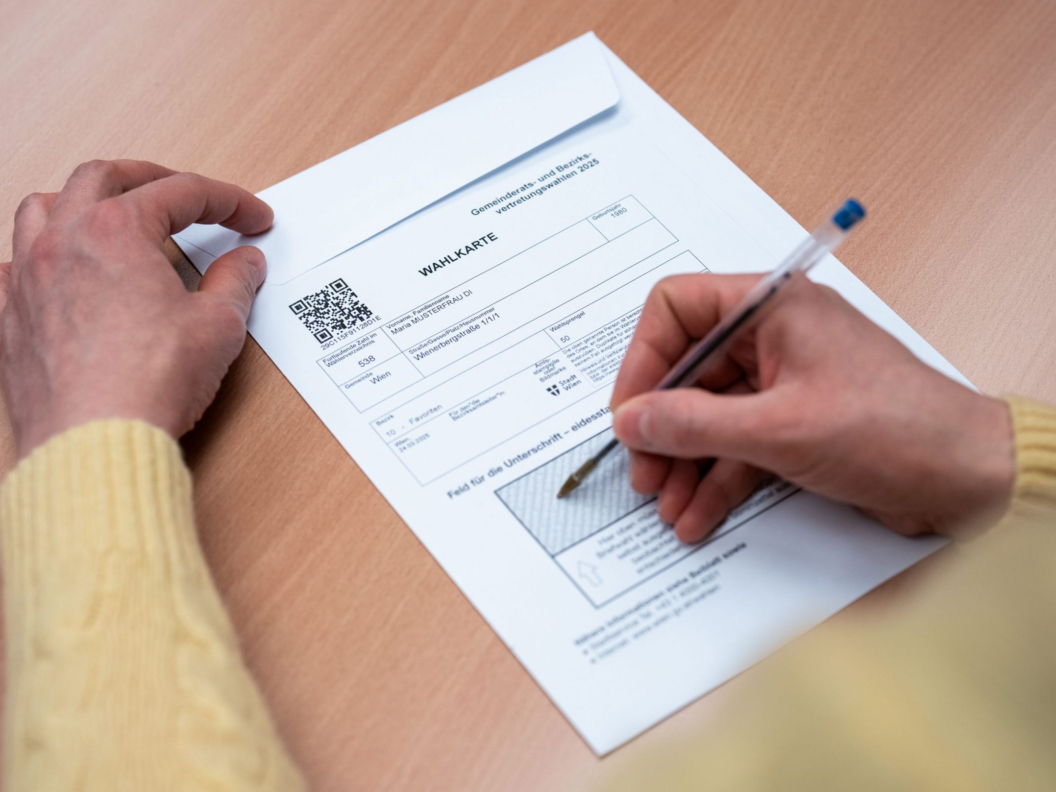 Diesmal weniger Wahlkarten als bei letzter Wien-Wahl ausgestellt.