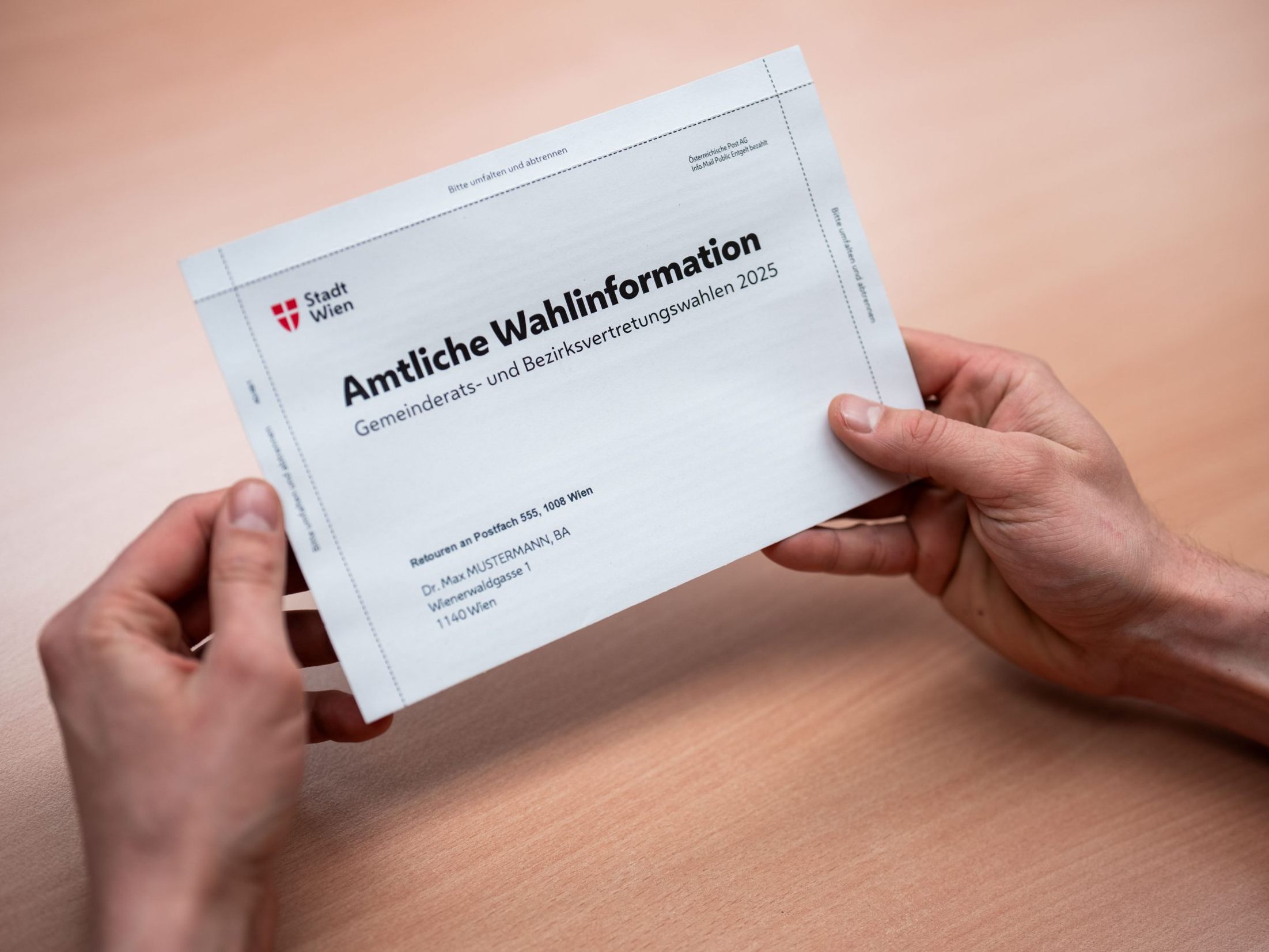 Die "Amtliche Wahlinformation" macht das Wählen schneller.