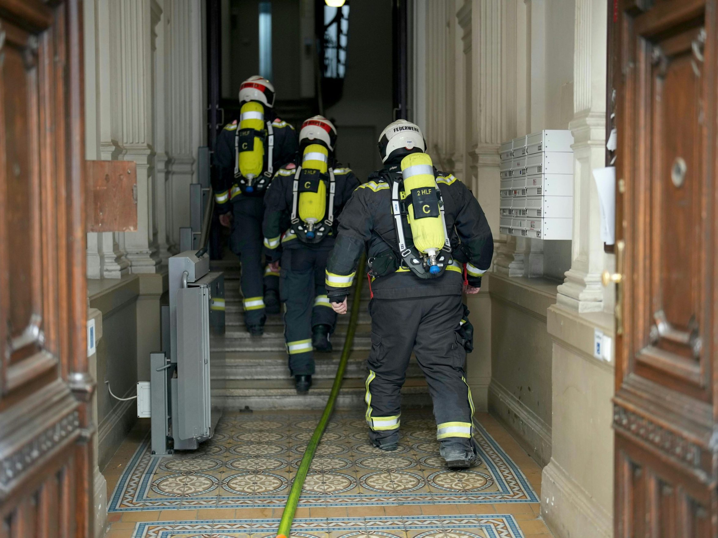 Die Spiegelgasse in Wien hat einen Brand gesehen. Die Spiegelgasse in Wien hat einen Brand gesehen.