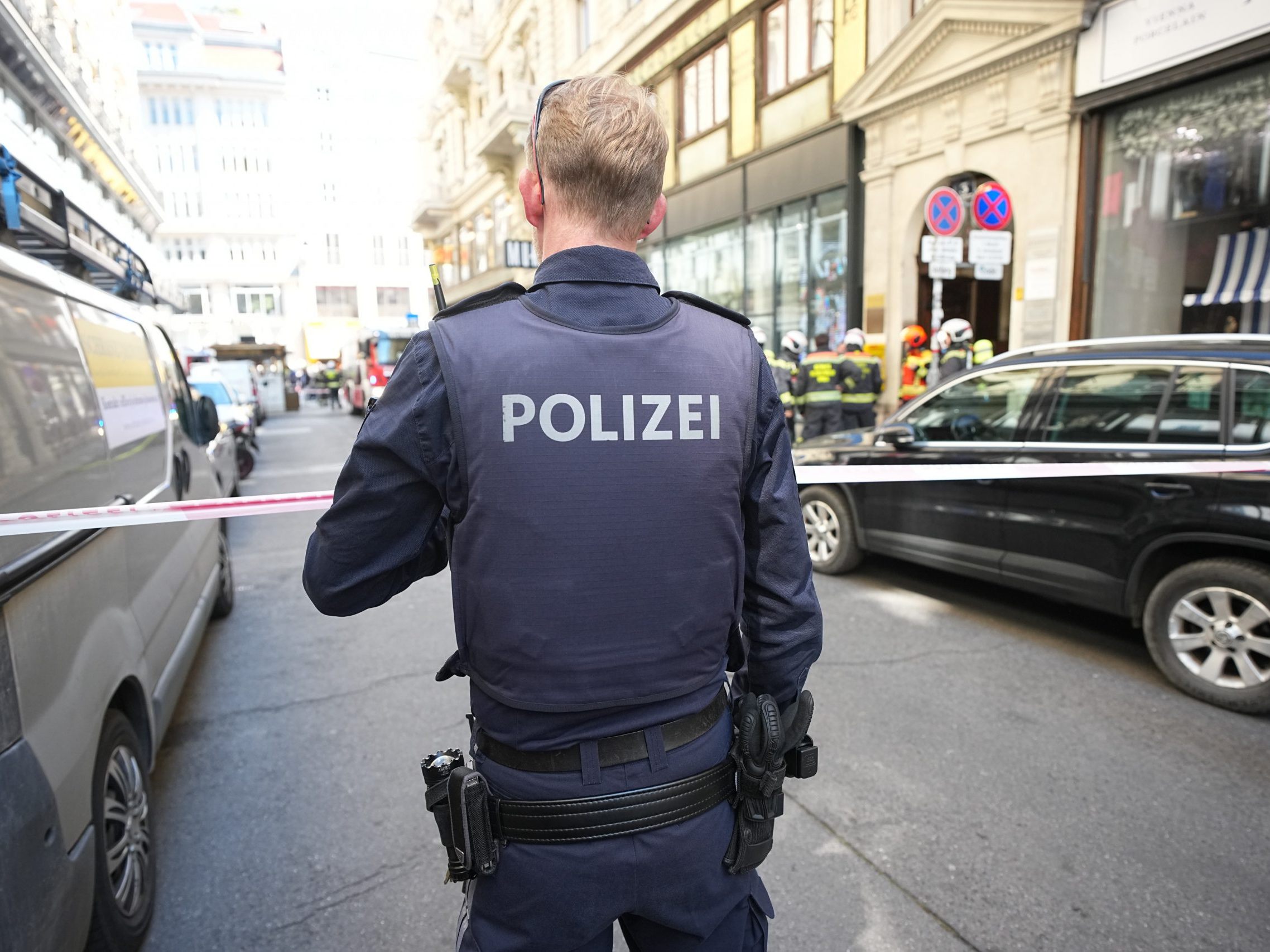 Polizei war in Wiener Innenstadt vor Ort. Polizei war in Wiener Innenstadt vor Ort.