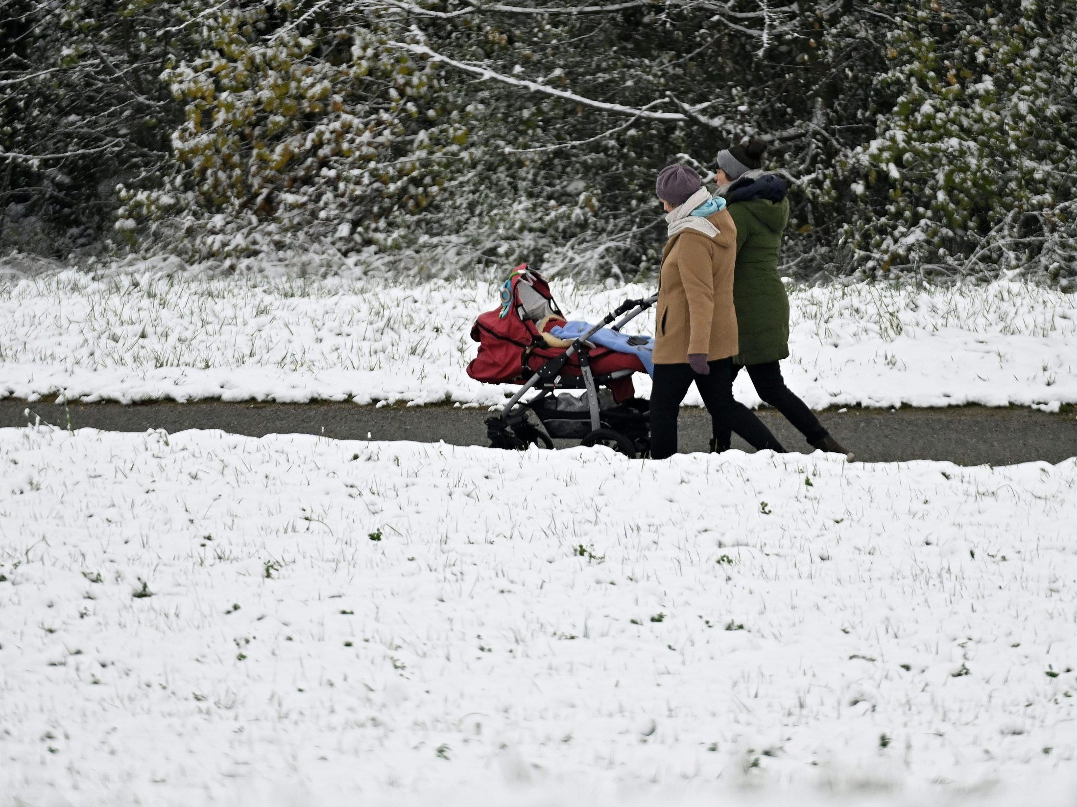 Der Winter will sich noch nicht verabschieden.