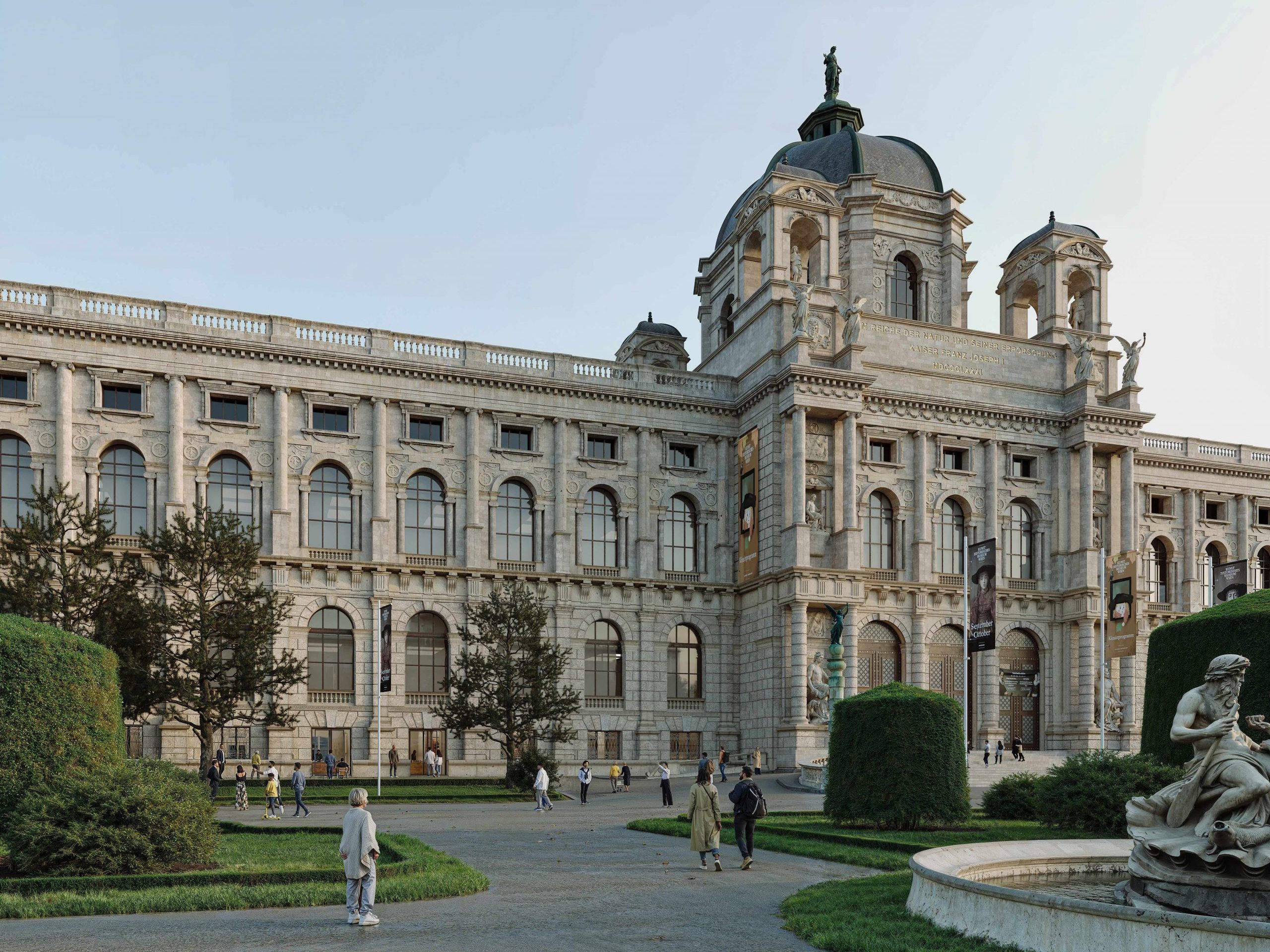 Visualisierung des Kunsthistorischen Museums.