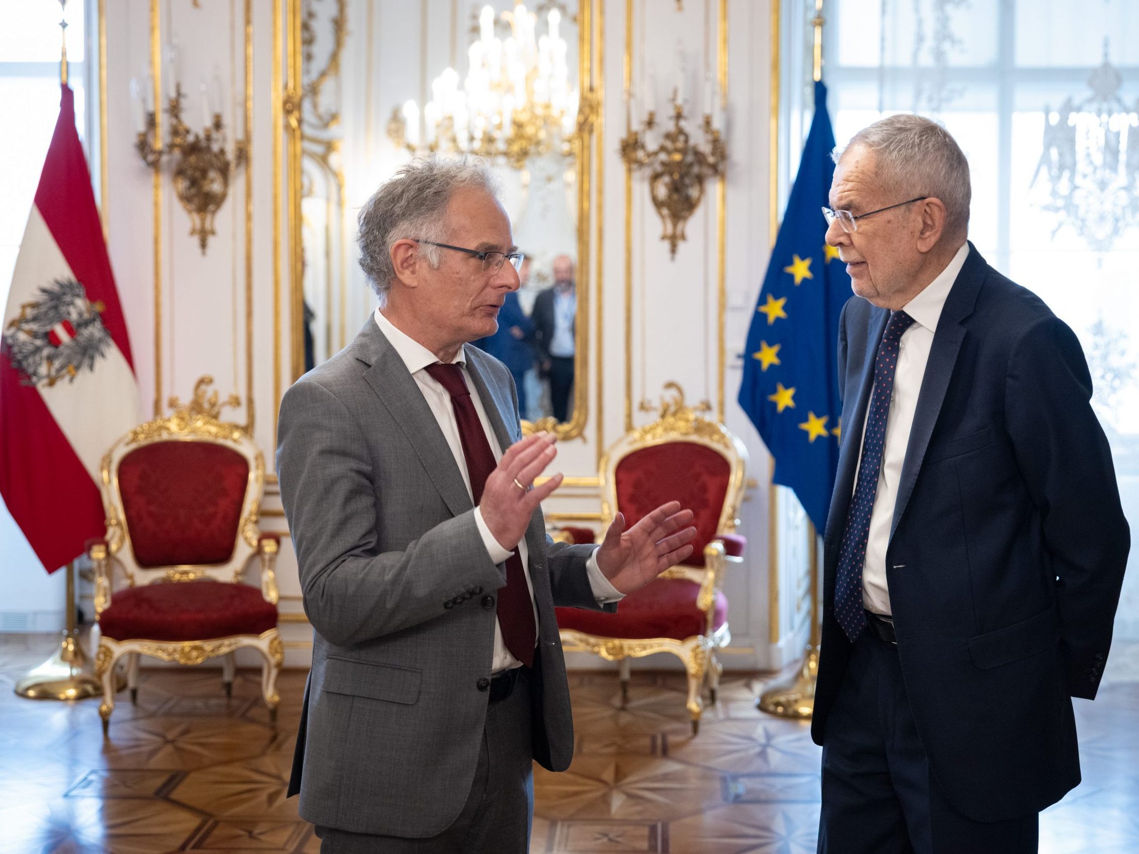 Finanzminister Marterbauer bei BP Van der Bellen.