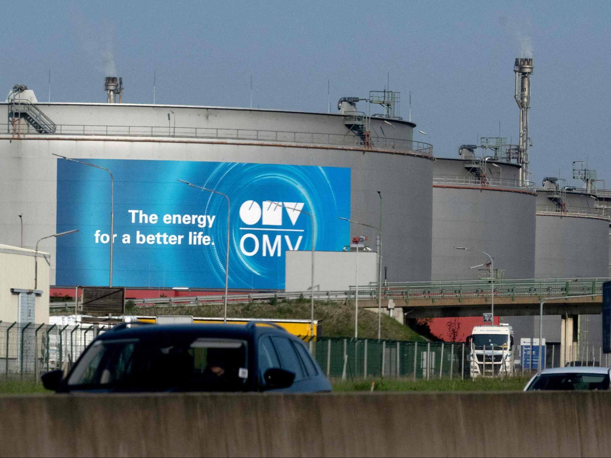Betriebsstörung in der OMV-Raffinerie Schwechat bei Wien.