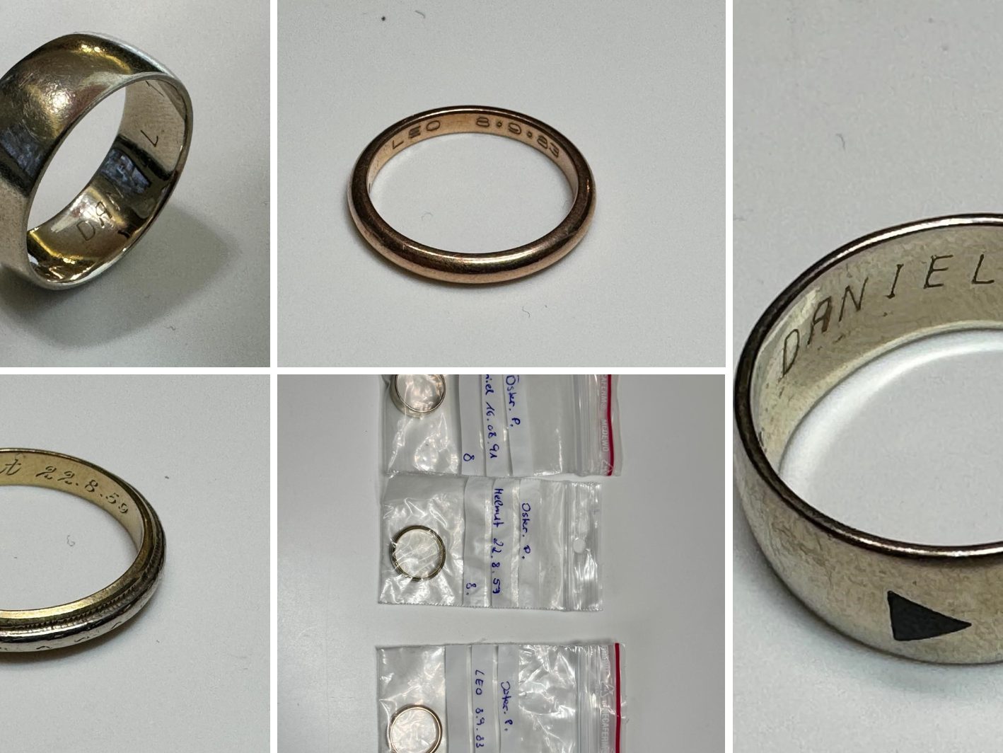 Diese Ringe wurden sichergestellt. Diese Ringe wurden sichergestellt.