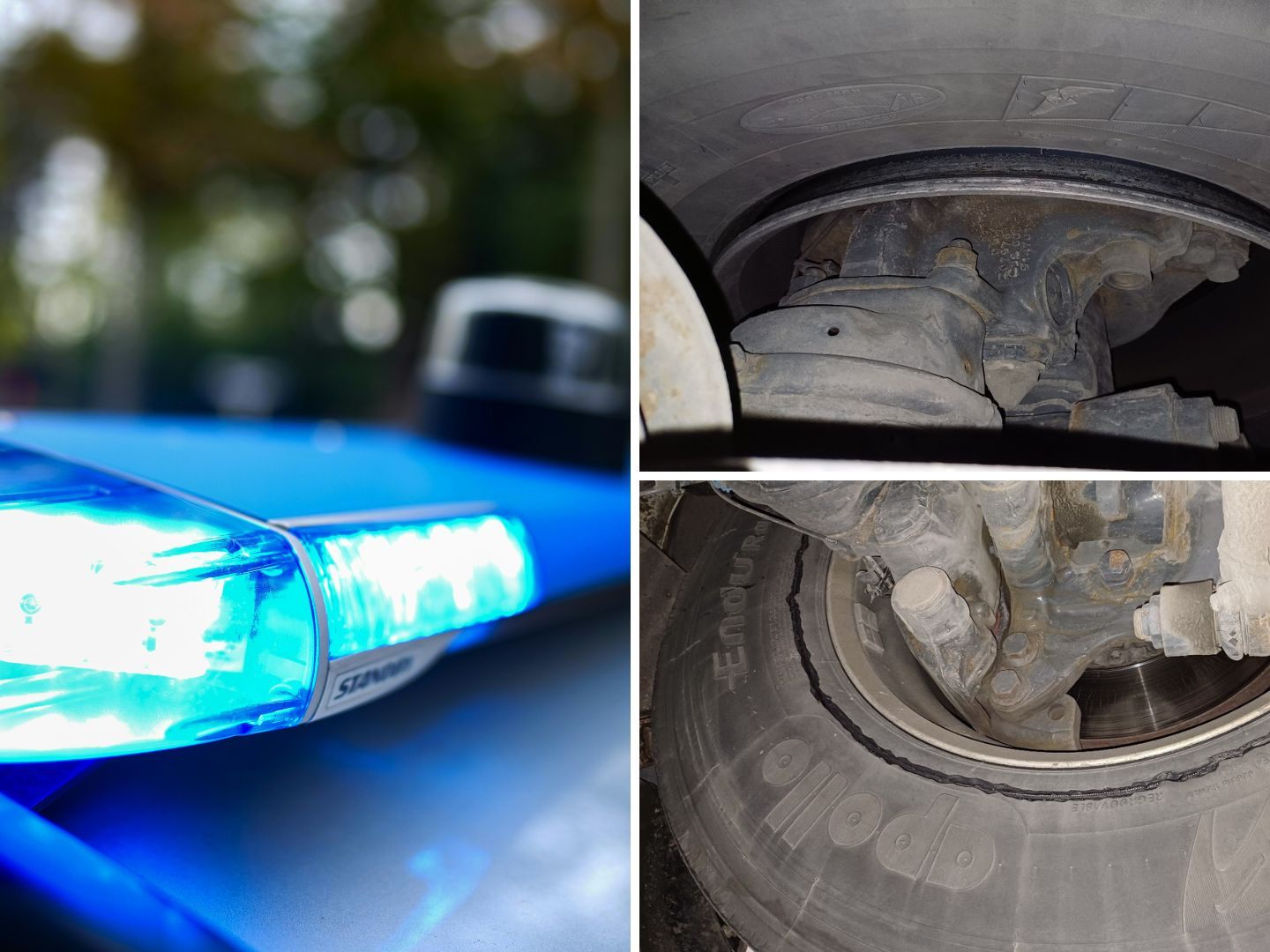 Wiener Polizei berichtete von Mängeln bei Sattelzug.