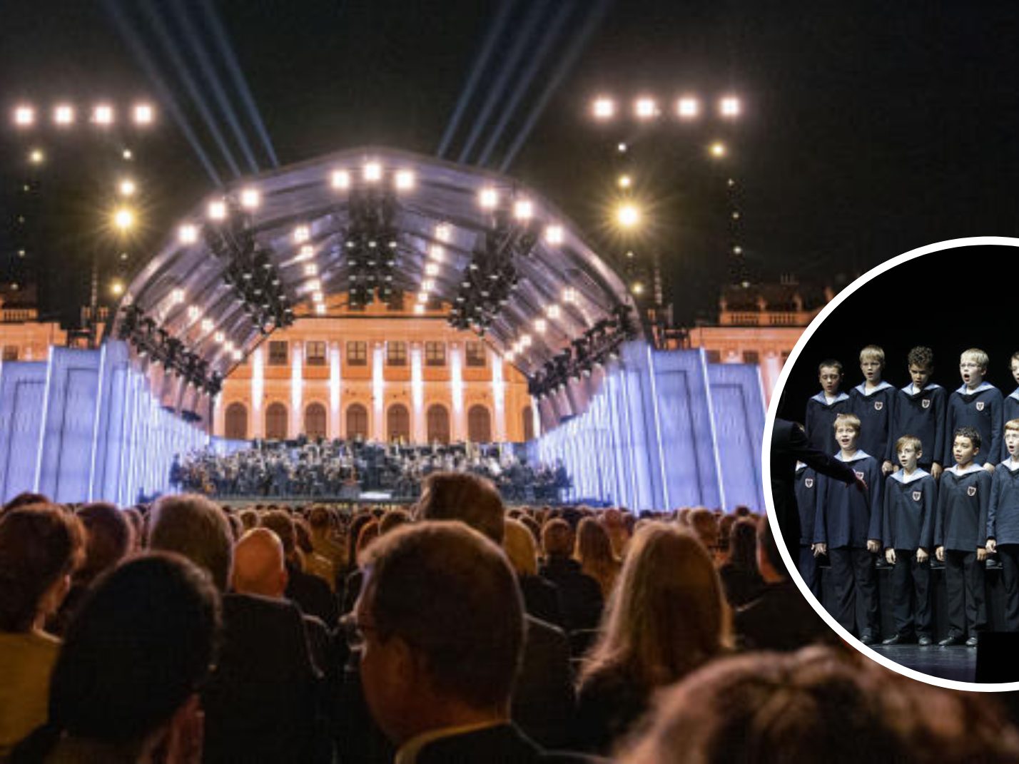 Das Wiener Sommernachtskonzert findet erstmals mit den Wiener Sängerknaben statt.