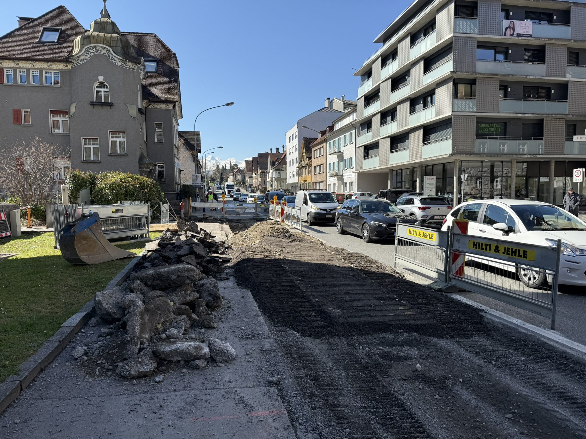Baustelle Montfortbrücke Baustelle Montfortbrücke