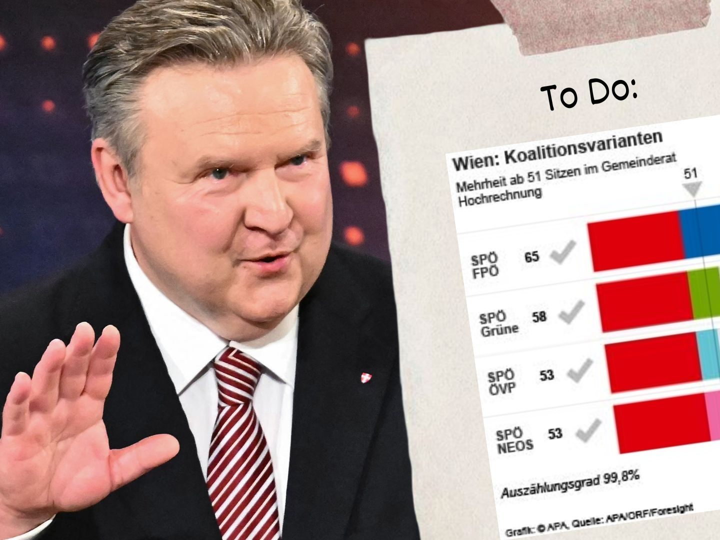 Bürgermeister Michael Ludwig will die Koalition noch vor dem Sommer fixieren.