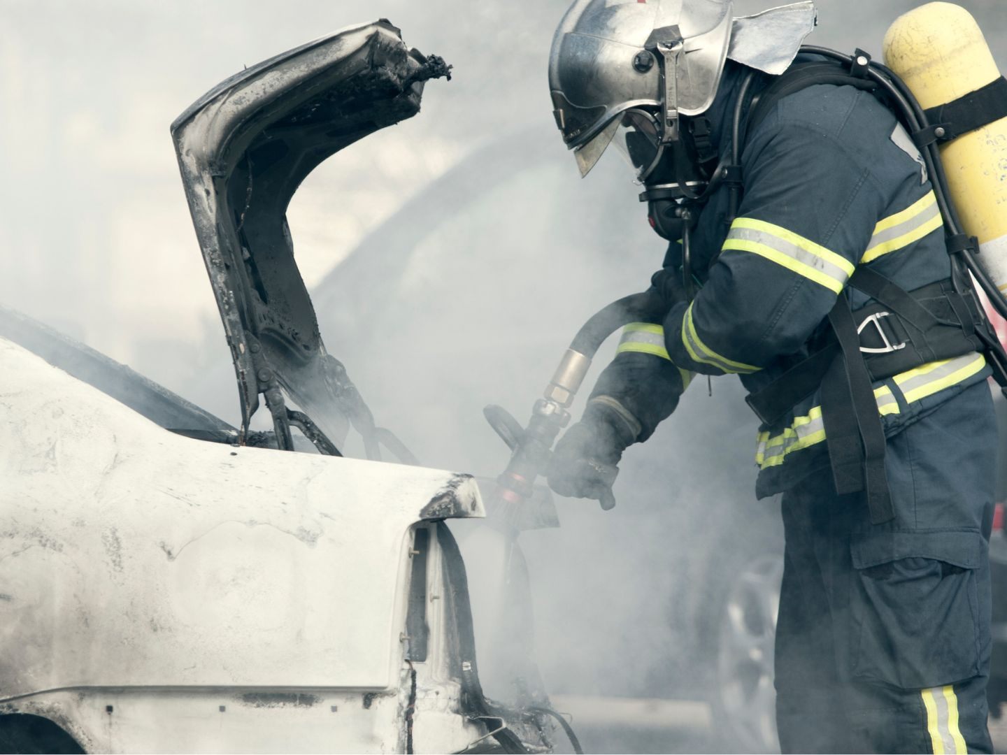 Der Pkw-Brand konnte rasch gelöscht werden.