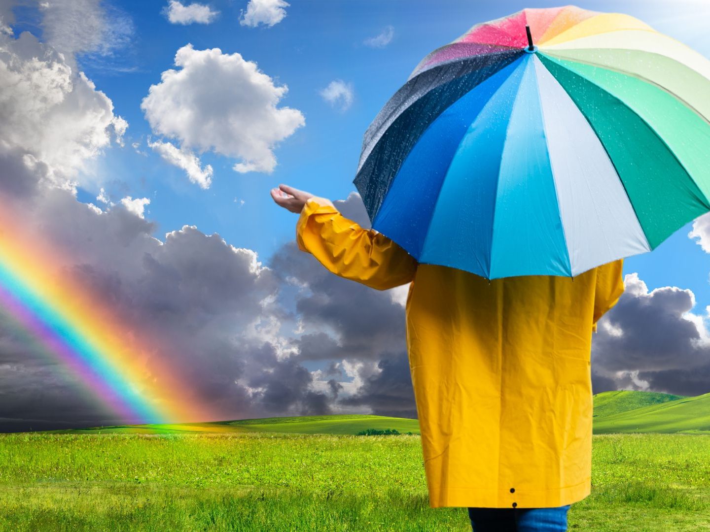 Wer in der Karwoche einen Regenschirm dabei hat, ist auf der sicheren Seite,
