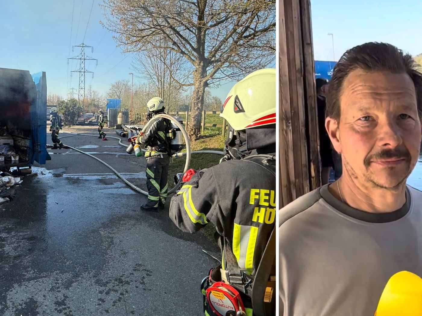 Containerbrand in Lochau