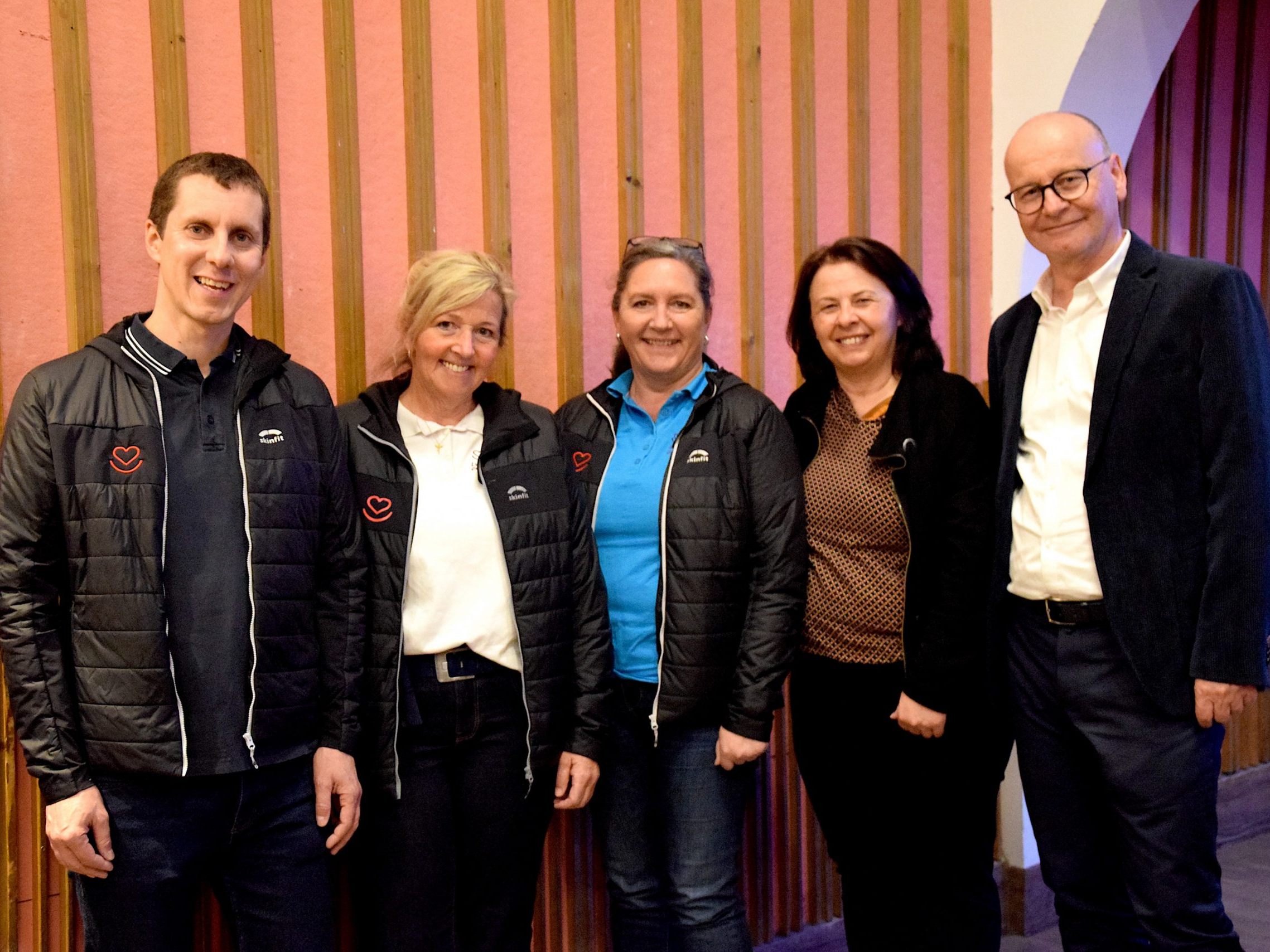 Johannes Kohlroß, Lydia Jordan, Sieglinde Mattle, Alexandra Czernia und Markus Buder, von links.