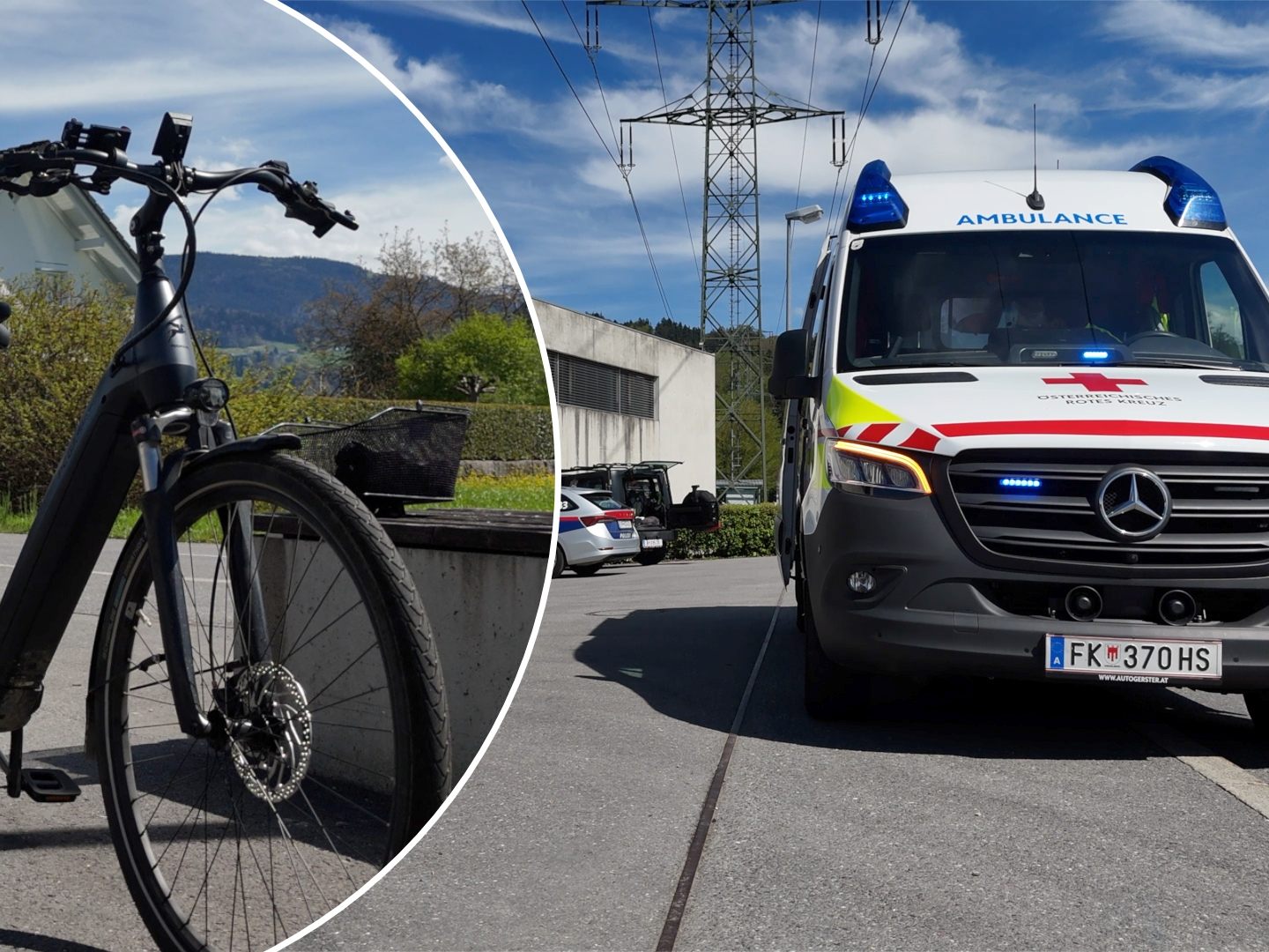 Der E-Bike-Fahrer wurde ins Krankenhaus eingeliefert.