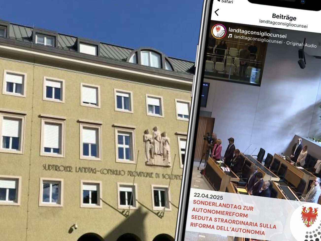 Der Sonderlandtag zur Frage um Südtirol-Autonomie endete mit einem Eklat. Der Sonderlandtag zur Frage um Südtirol-Autonomie endete mit einem Eklat.