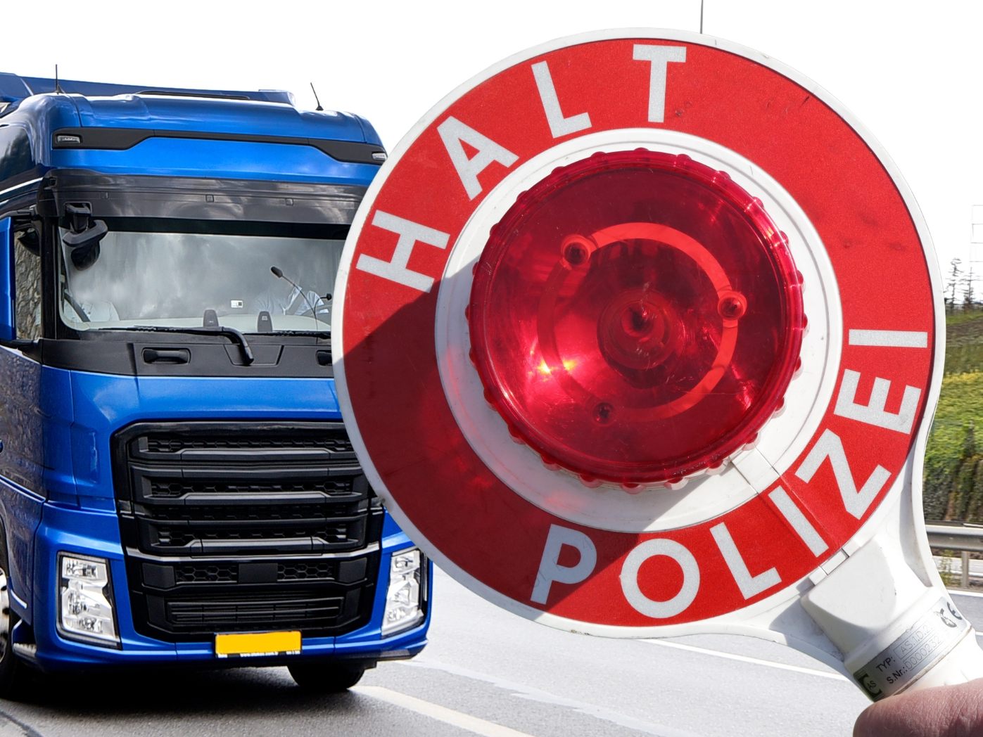 Der Lkw war etwa 40 Prozent überladen. Der Lkw war etwa 40 Prozent überladen.