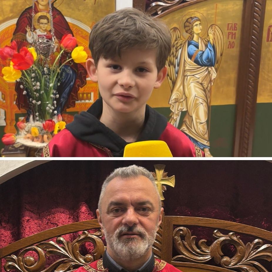 Der 11-jährige Mihajlo Timic und Pater Erić erzählen von ihren orthodoxen Traditionen.