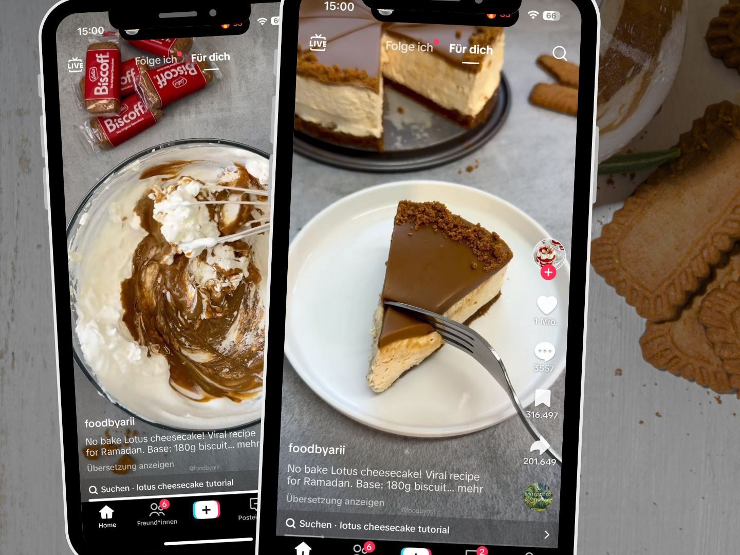 Ein viraler Lotus Cheesecake ohne Backen begeistert mit einfacher Zubereitung und cremigem Geschmack.
