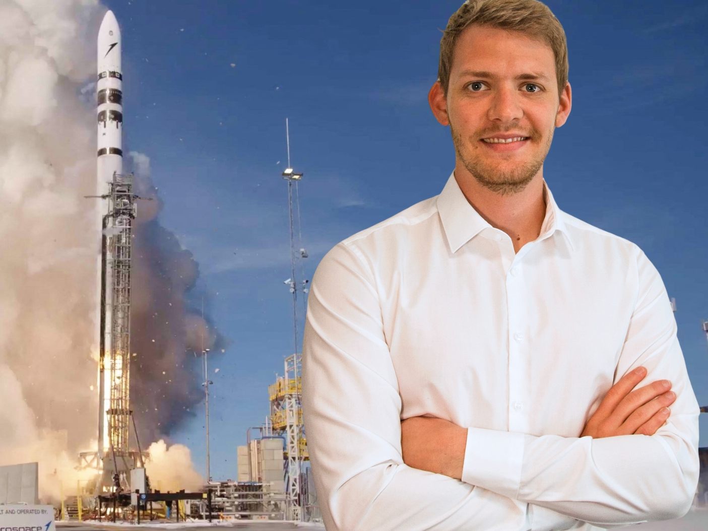 Daniel Metzler, CEO und Co-Founder von Isar Aerospace, ist mit dem Raketen-Testflug sehr zufrieden.