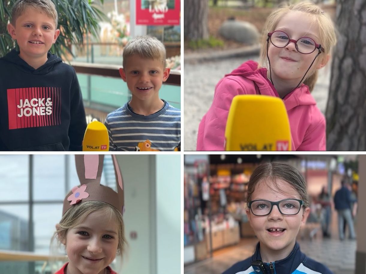 Die Kinder haben Antworten auf Fragen zum Osterhasen – wenn auch keine einheitlichen. Die Kinder haben Antworten auf Fragen zum Osterhasen – wenn auch keine einheitlichen.
