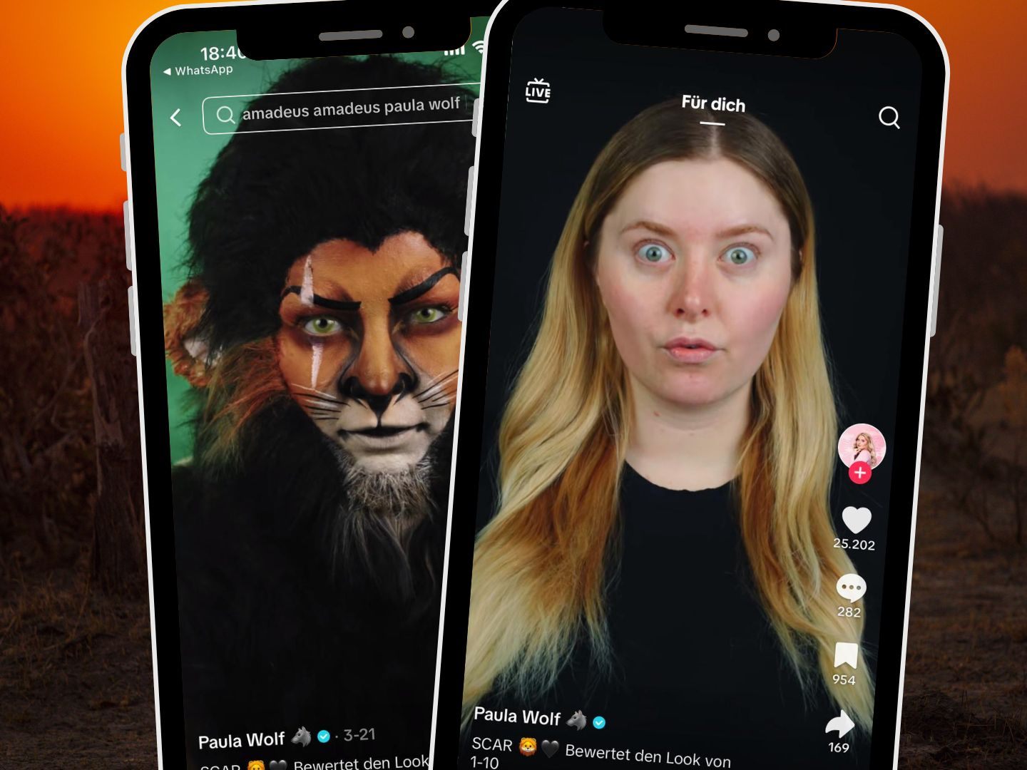 Ein TikTok-Video zeigt eine detaillierte Make-up-Umsetzung des SCAR-Looks und setzt dabei auf präzise Technik und visuelle Wirkung.