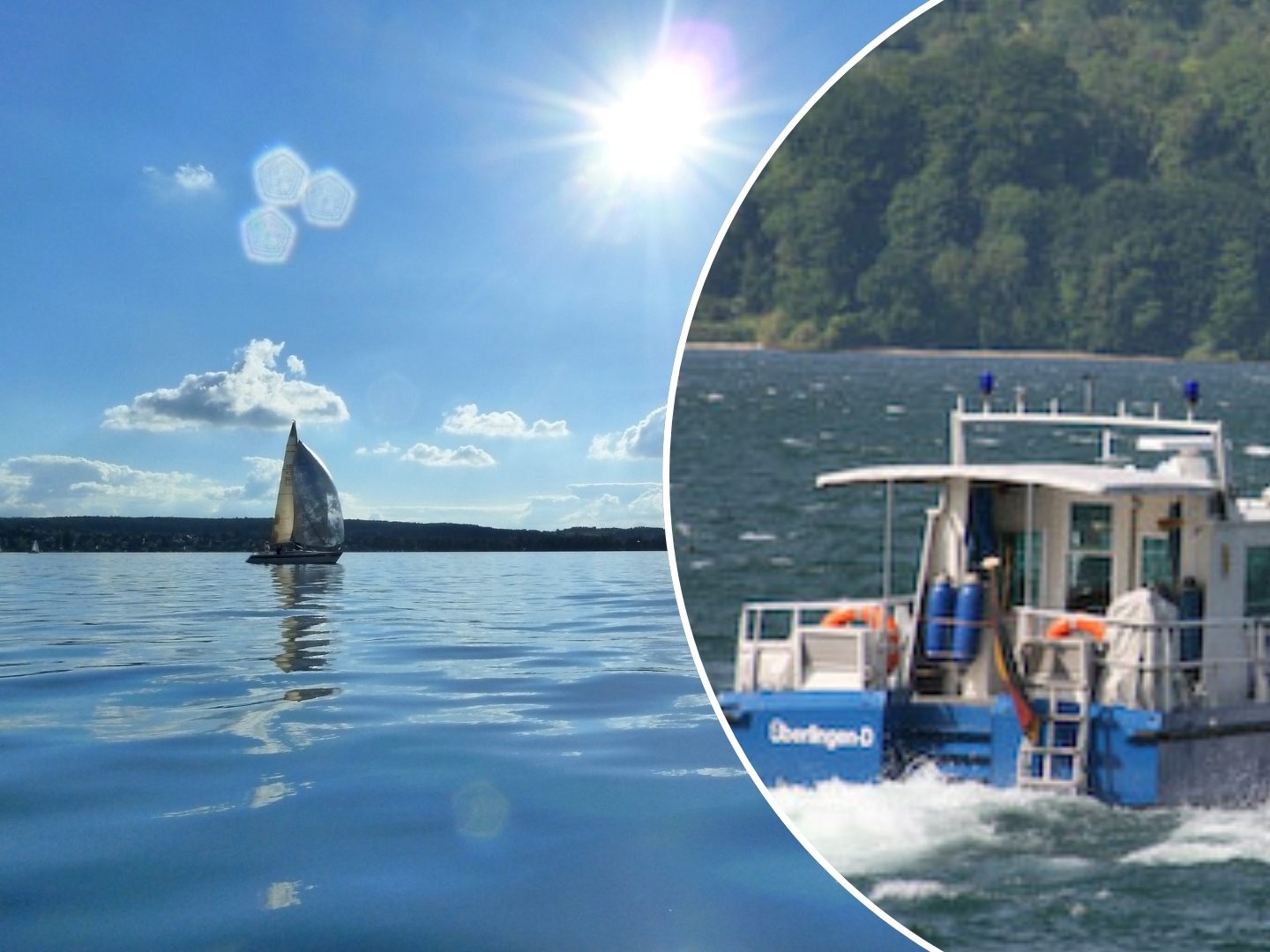 Zu gleich zwei Seenotfällen durch gekenterte Boote kam es am Wochenende auf dem Bodensee.