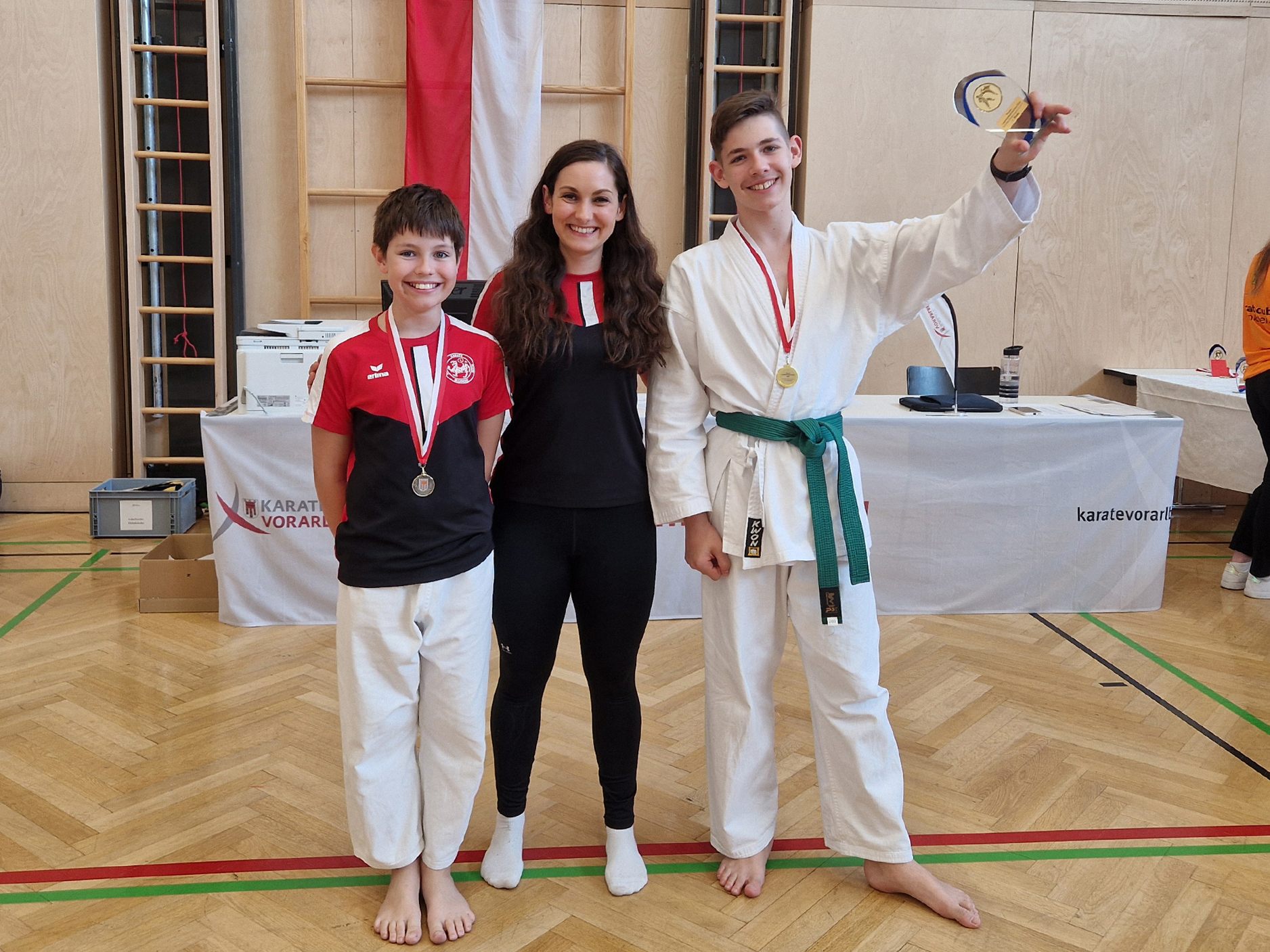 Bludenzer Karatekas erkämpfen sich Gold und Bronze bei der Landesmeisterschaft