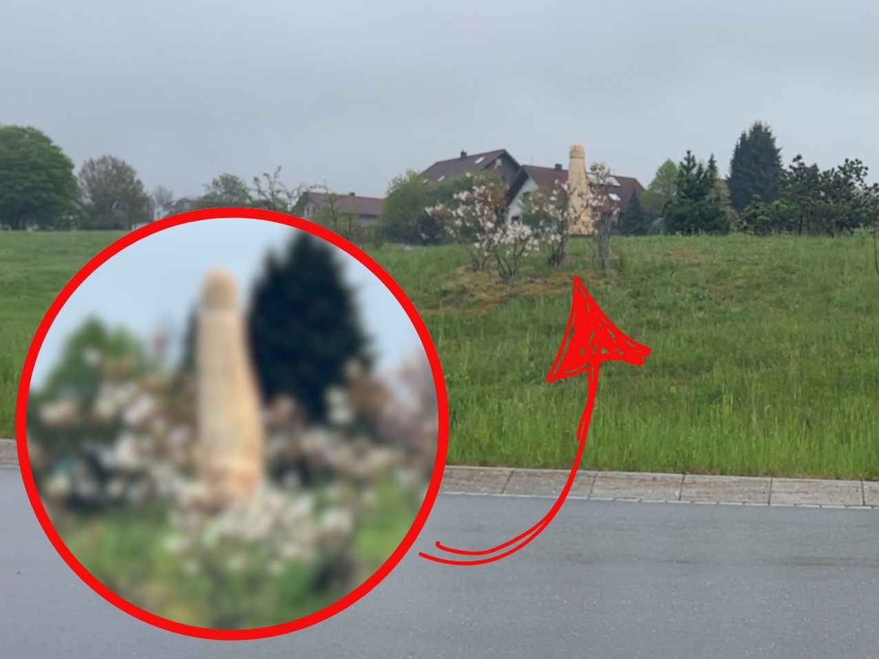 Was steht hier im Kreisverkehr? Was steht hier im Kreisverkehr?