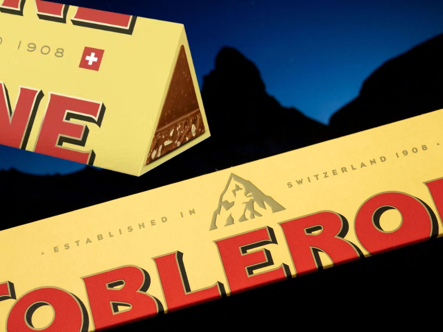 Mondelez und Toblerone bekennen sich zu Schweiz und drucken in Zukunft ein Schweizerkreuz auf die Verpackung.