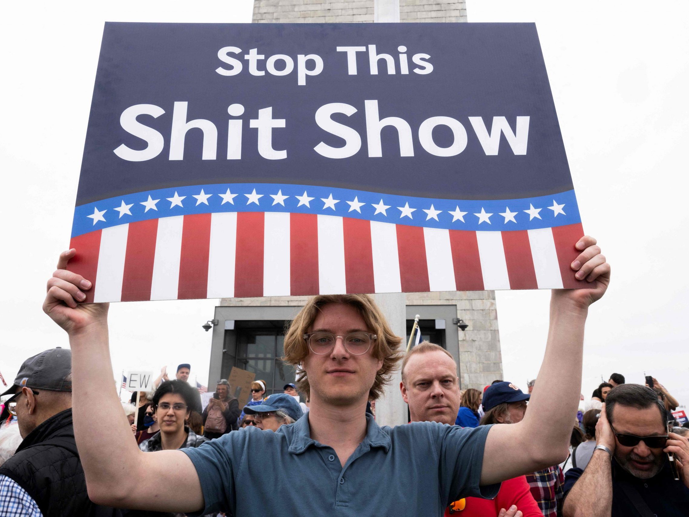 Zehntausende am Samstag in Washington gegen Trump unterwegs. Zehntausende am Samstag in Washington gegen Trump unterwegs.