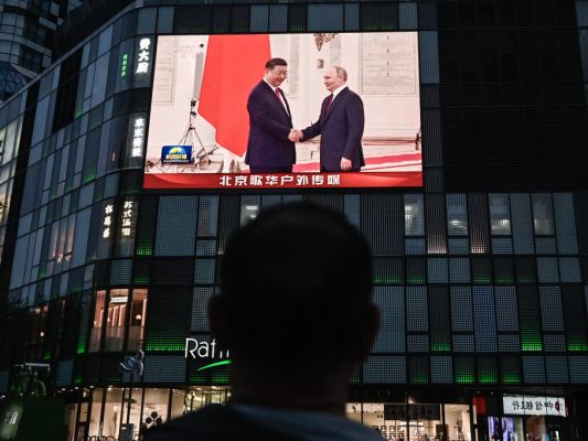 Treffen von Putin und Xi als Top-Nachricht in Peking Treffen von Putin und Xi als Top-Nachricht in Peking