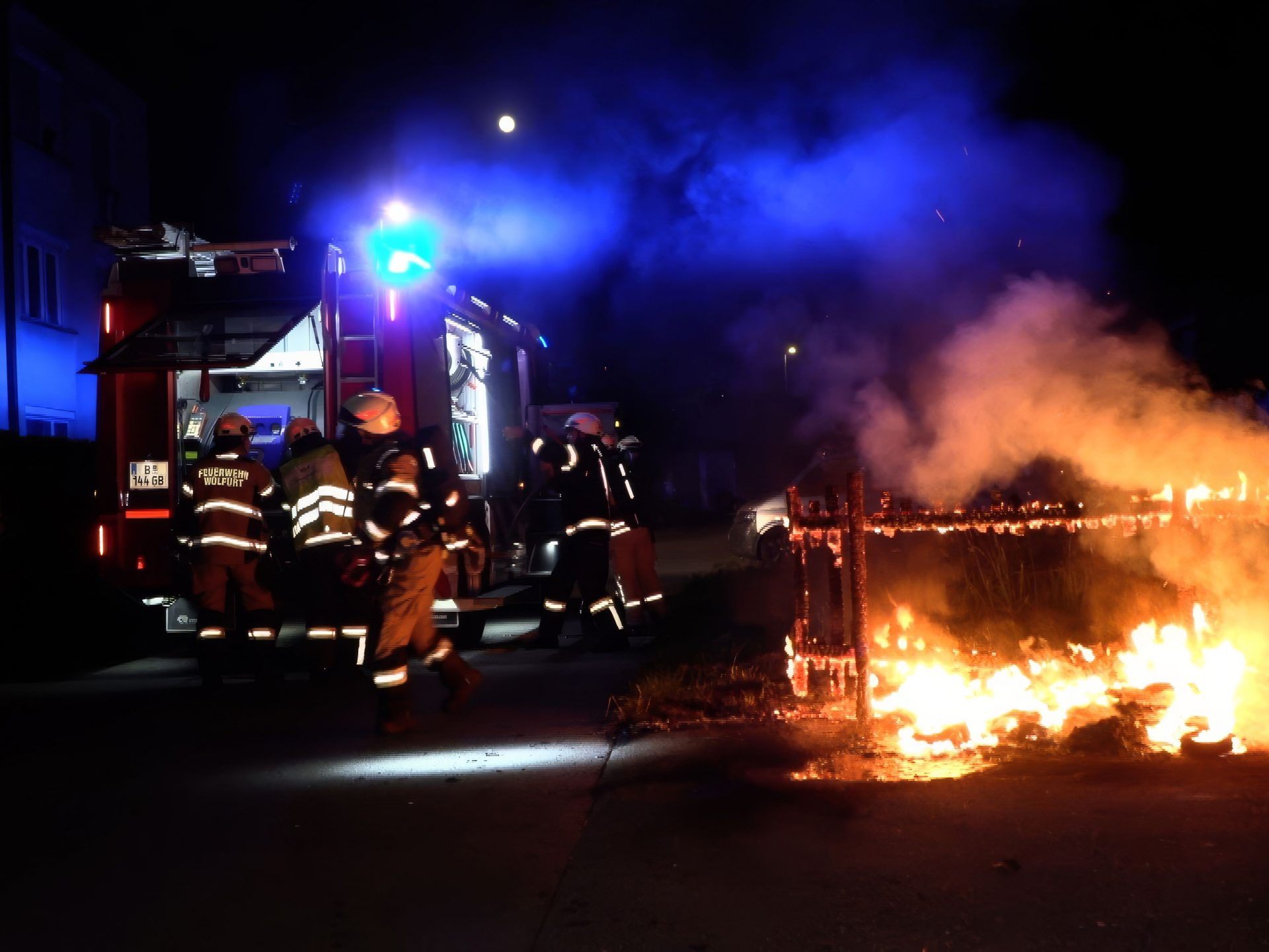 Nächtlicher Brand in Wolfurt