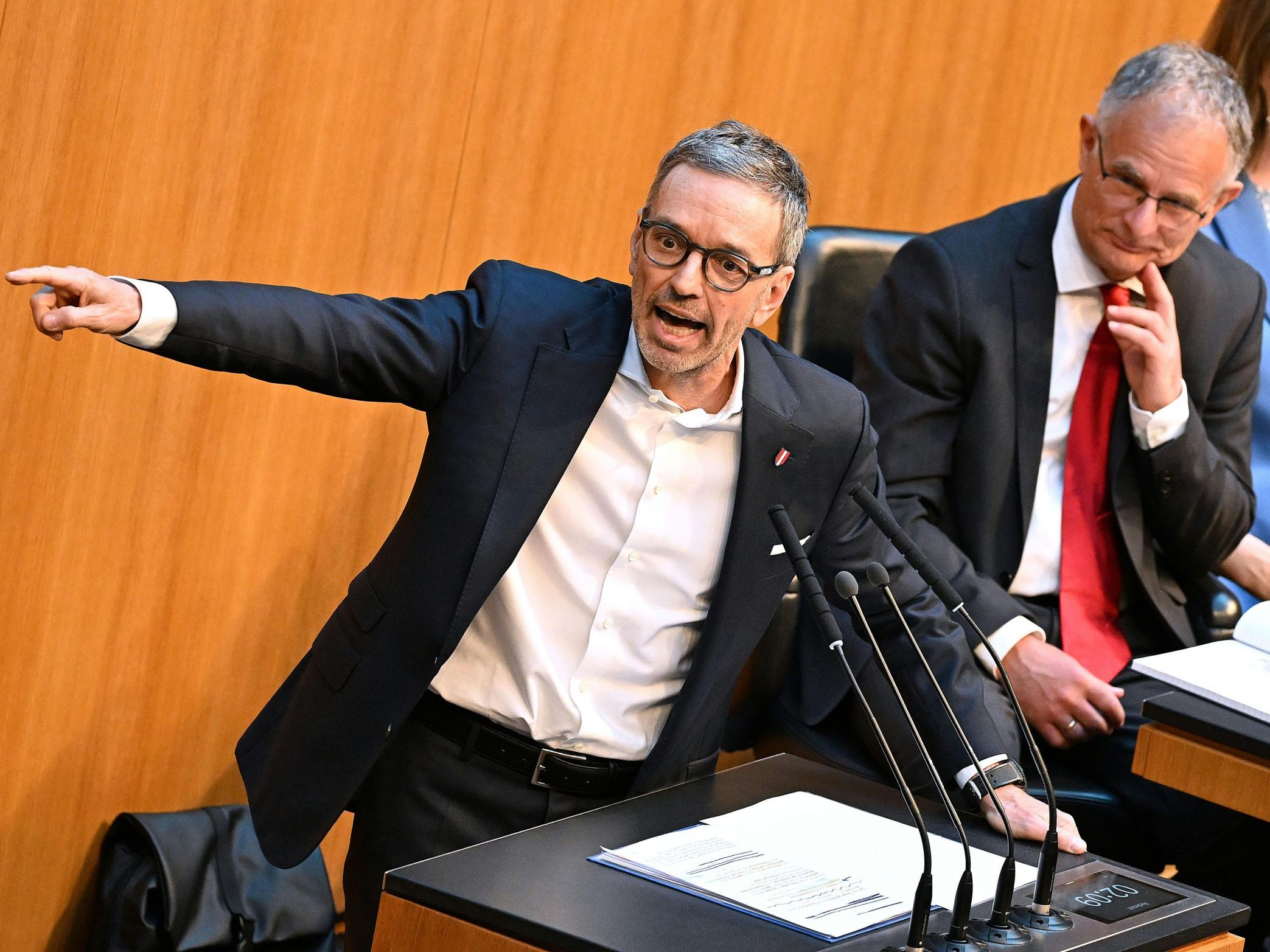 Wilde Debatte im Nationalrat.