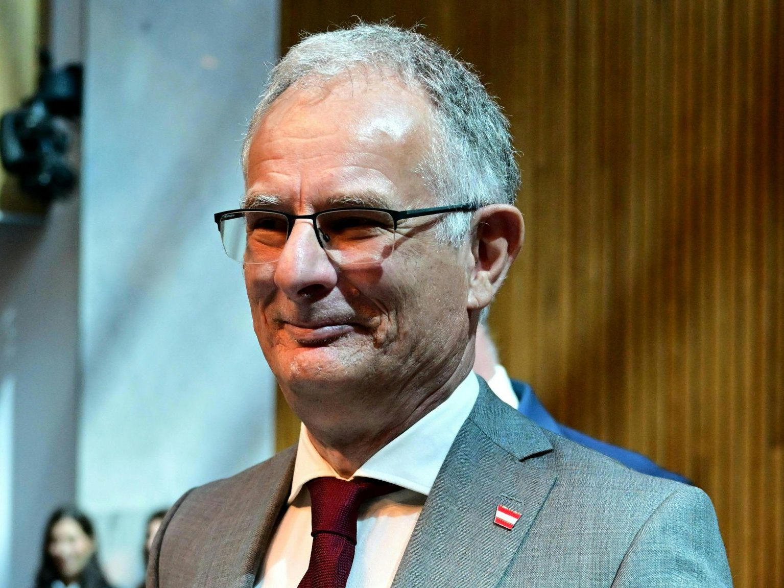 Finanzminister Marterbauer im Rahmen einer Sondersitzung des Nationalrates mit Budgetrede am Dienstag. Finanzminister Marterbauer im Rahmen einer Sondersitzung des Nationalrates mit Budgetrede am Dienstag.