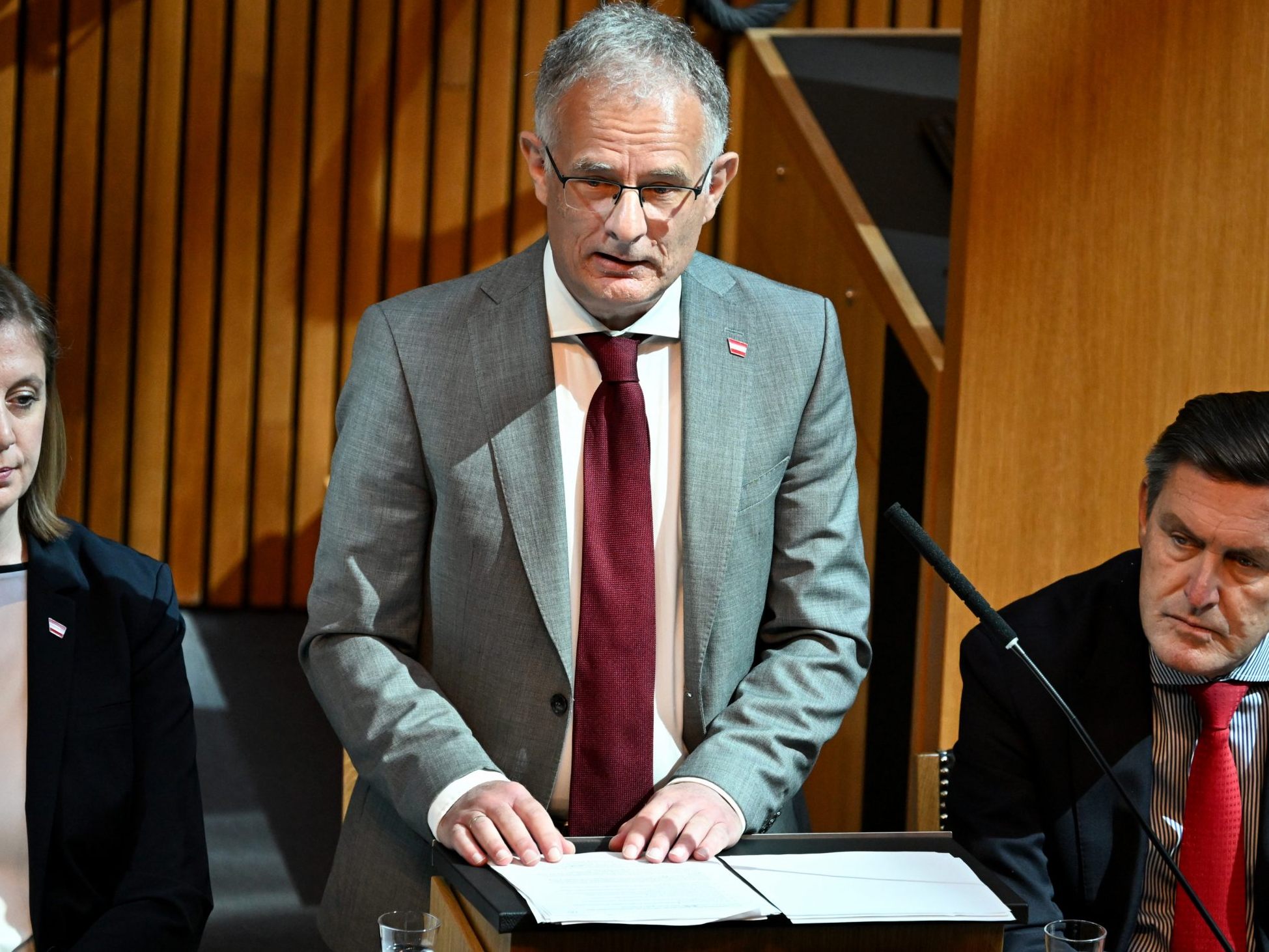 Die Budgetrede von Finanzminister Markus Marterbauer.