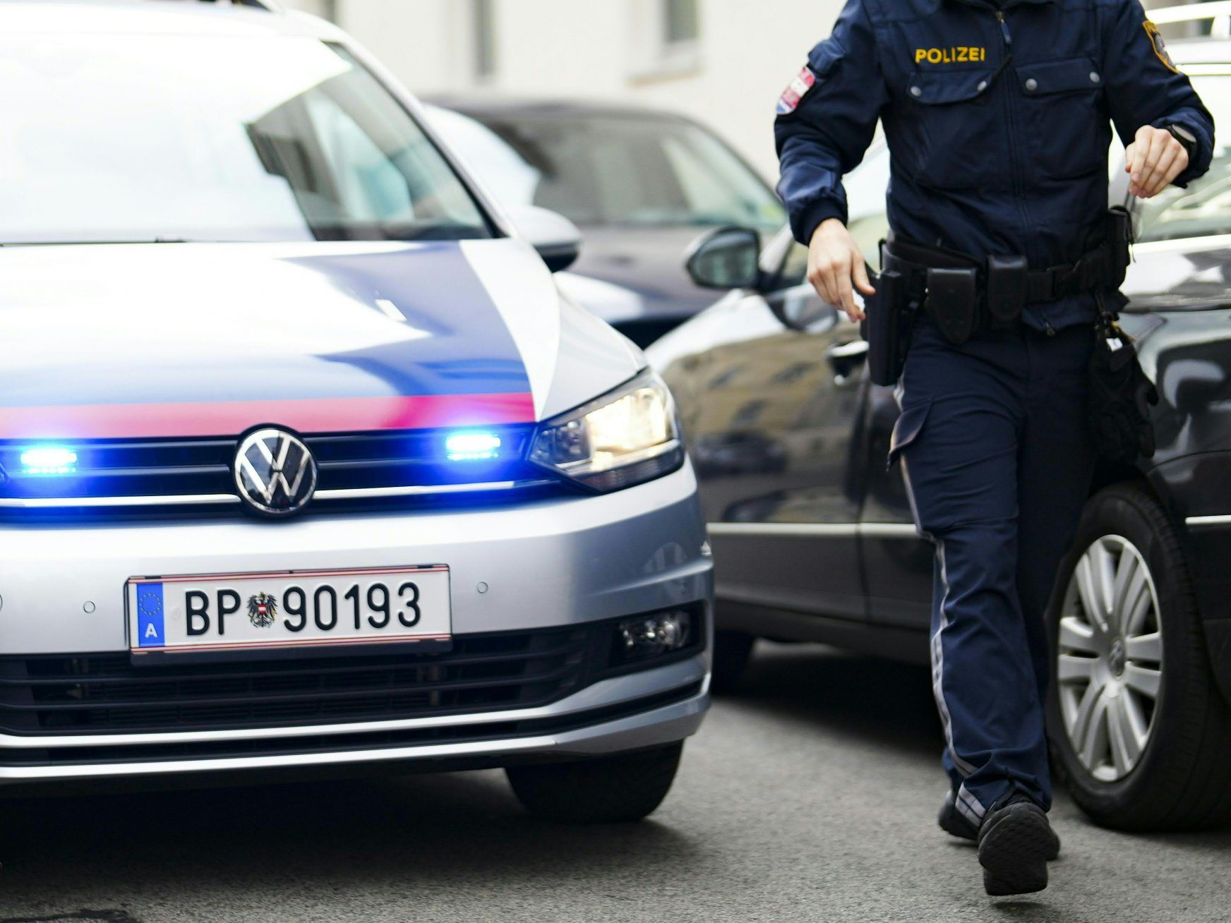 Polizeieinsatz am Dienstag in Wien-Floridsdorf.