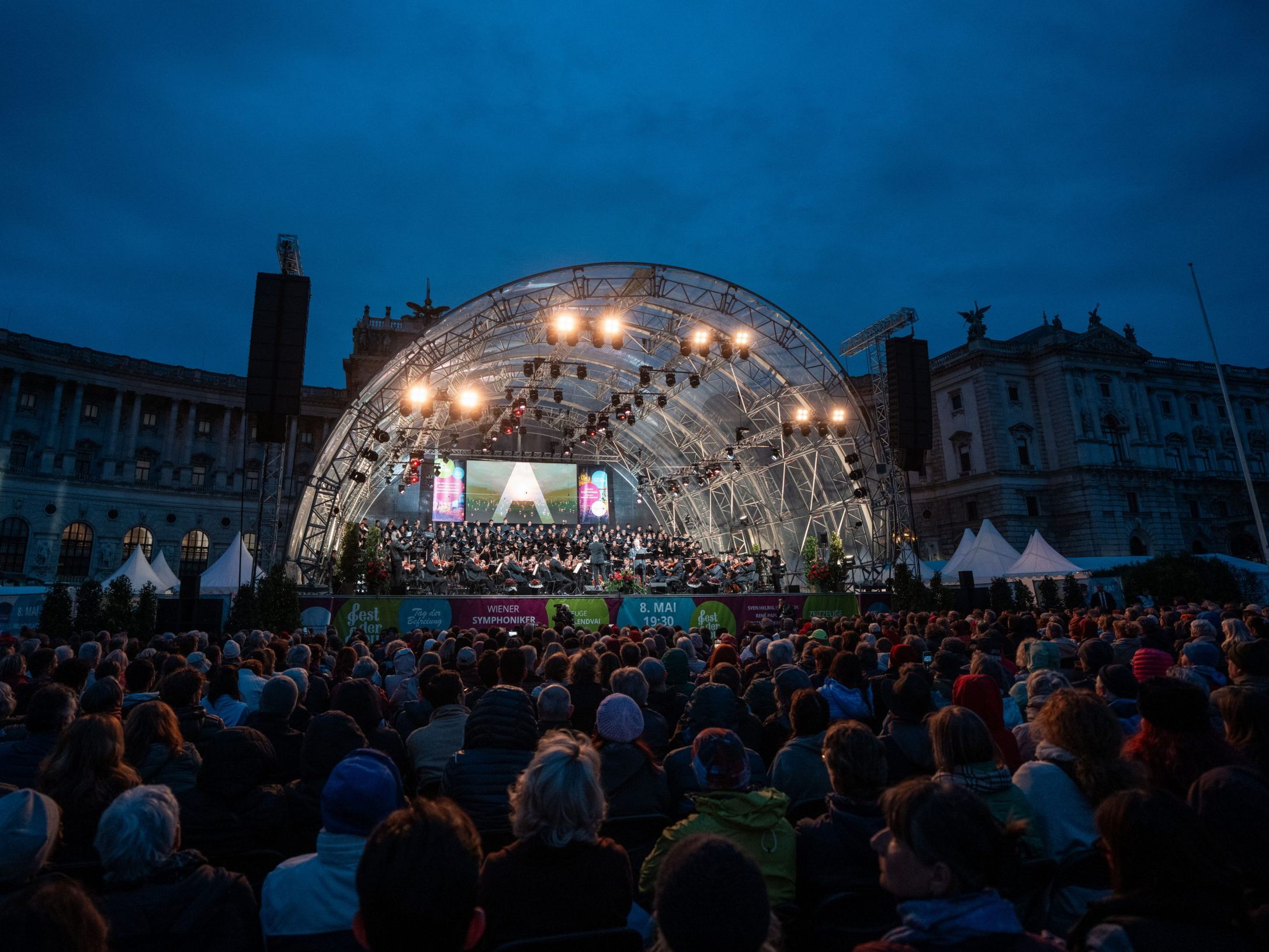 Auch die Wiener Symphoniker fehlten beim "Fest der Freude" in Wien nicht.
