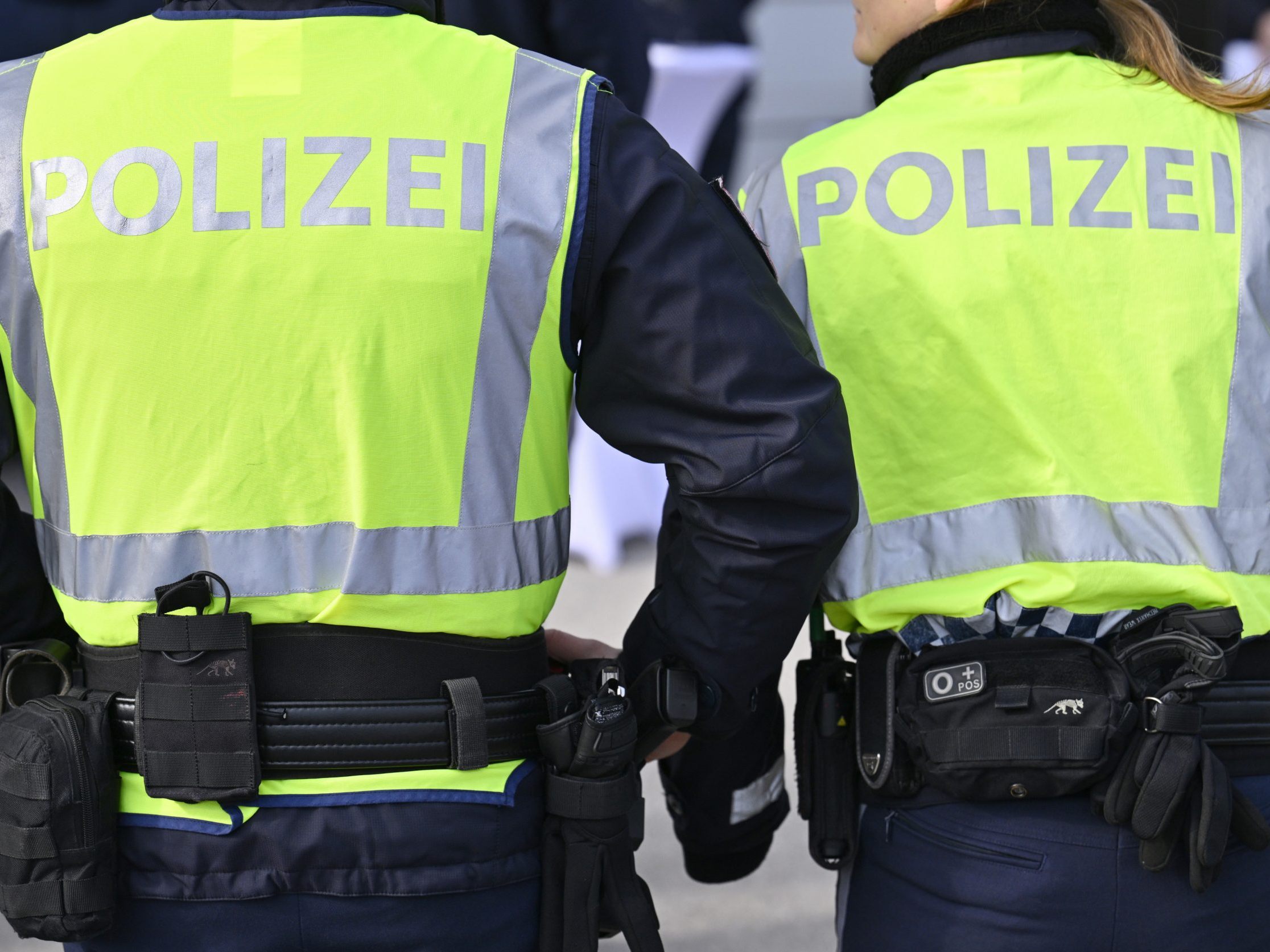 Polizeieinsatz in einer Wiener U-Bahnstation. Polizeieinsatz in einer Wiener U-Bahnstation.
