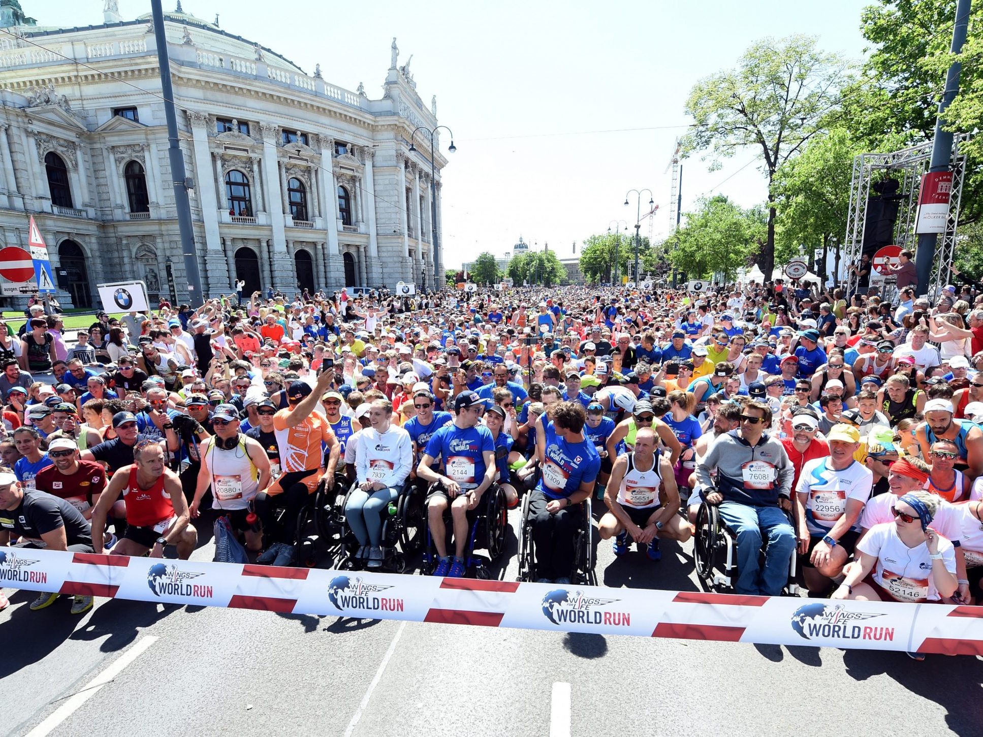 Sperren bleiben bei Wings for Life Run in Wien nicht aus.