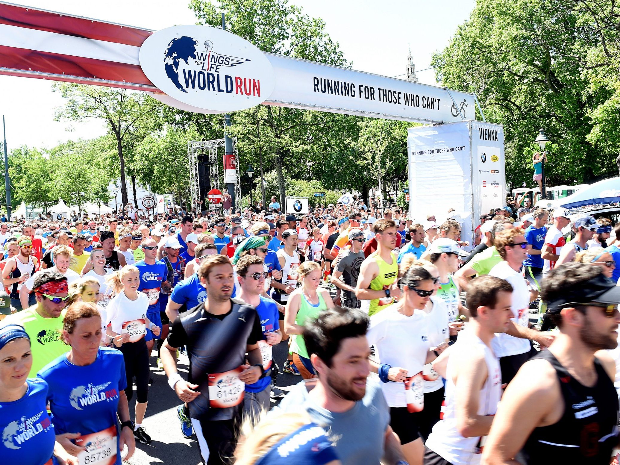 13.500 Teilnehmer waren beim "Flagship Run" in Wien dabei. 13.500 Teilnehmer waren beim "Flagship Run" in Wien dabei.
