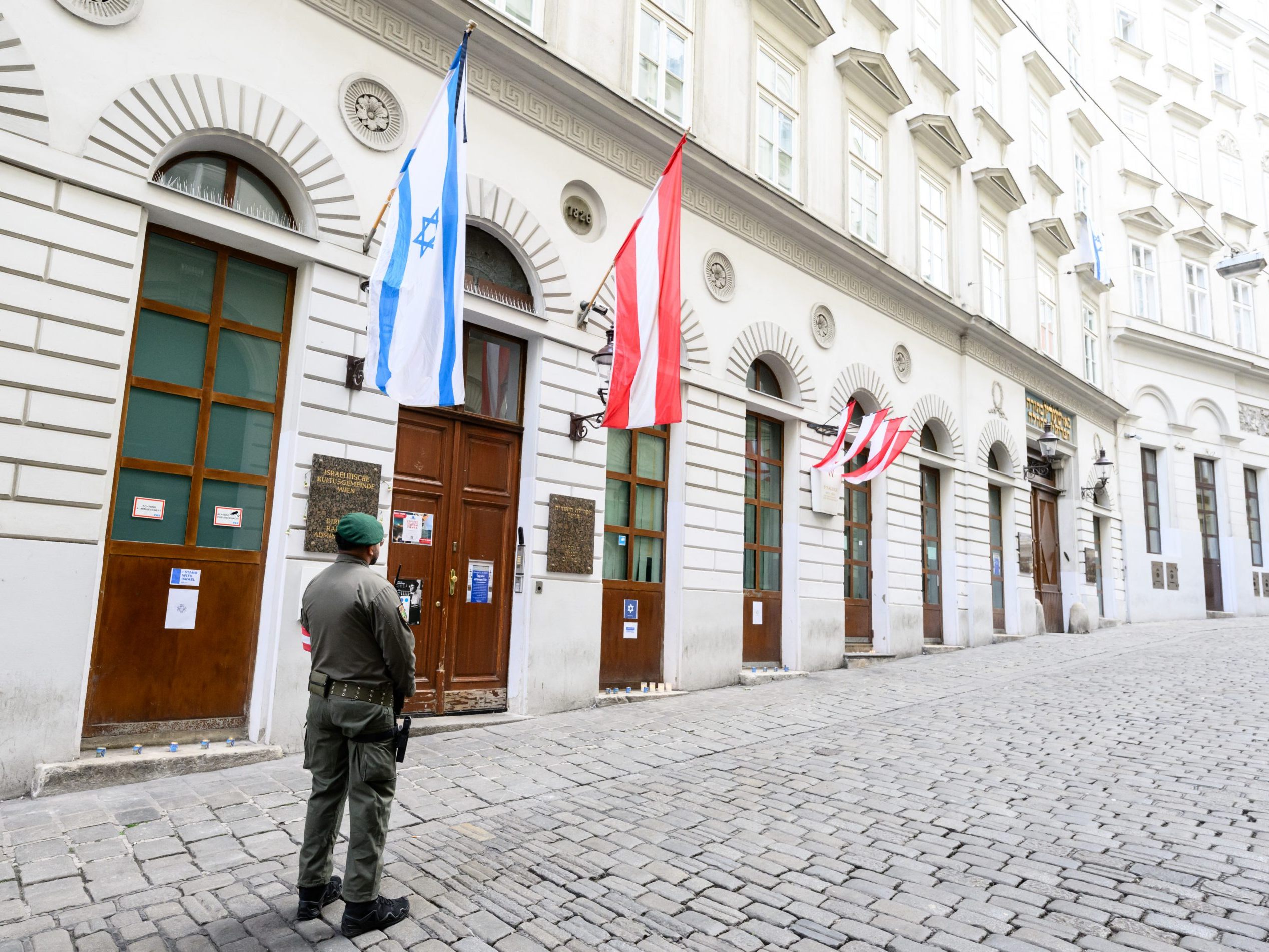 Nach dem Angriff auf den Stadttempel in Wien konnte die Polizei die Frau ausforschen.