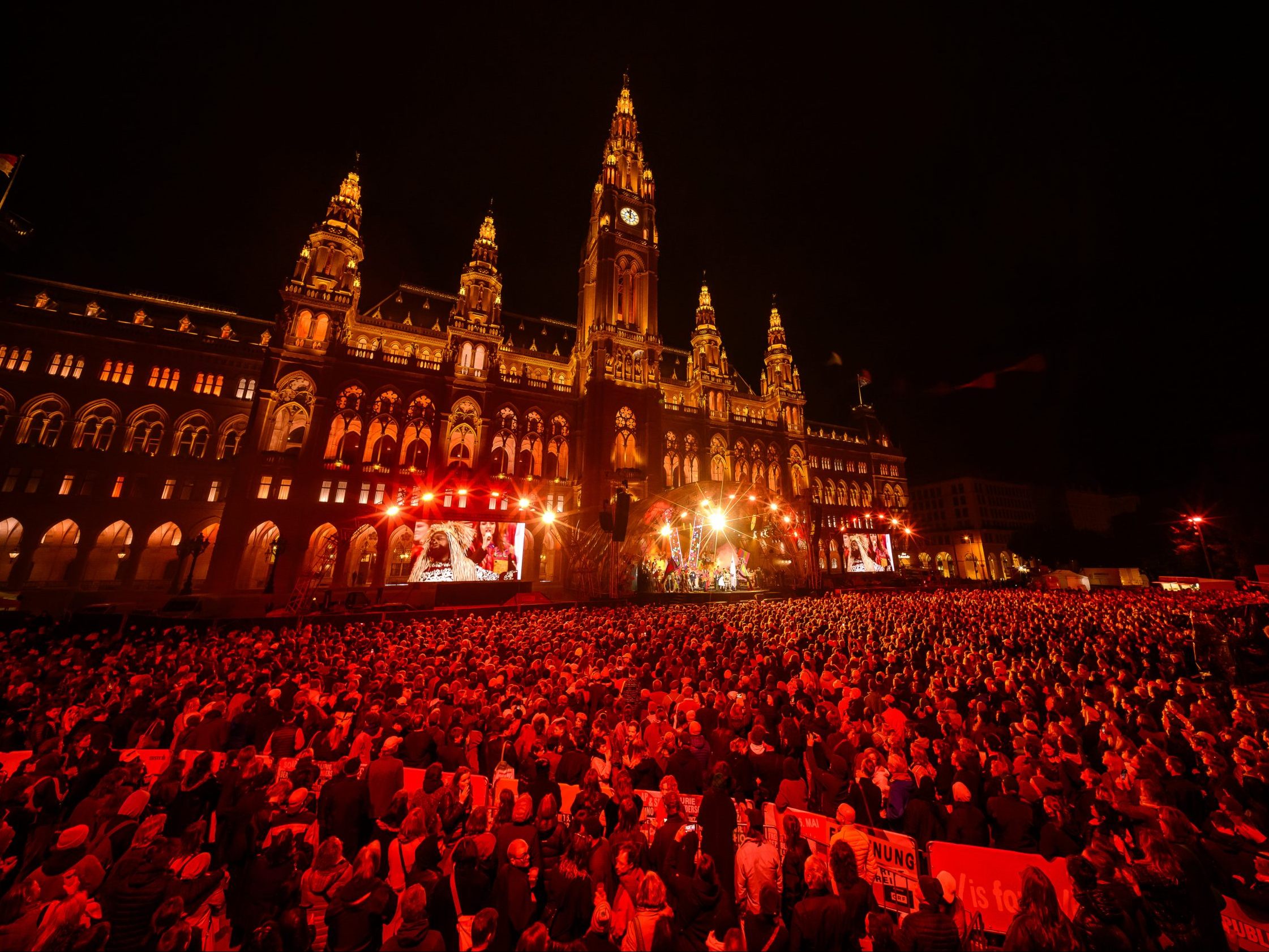 Die Eröffnung der Wiener Festwochen. Die Eröffnung der Wiener Festwochen.