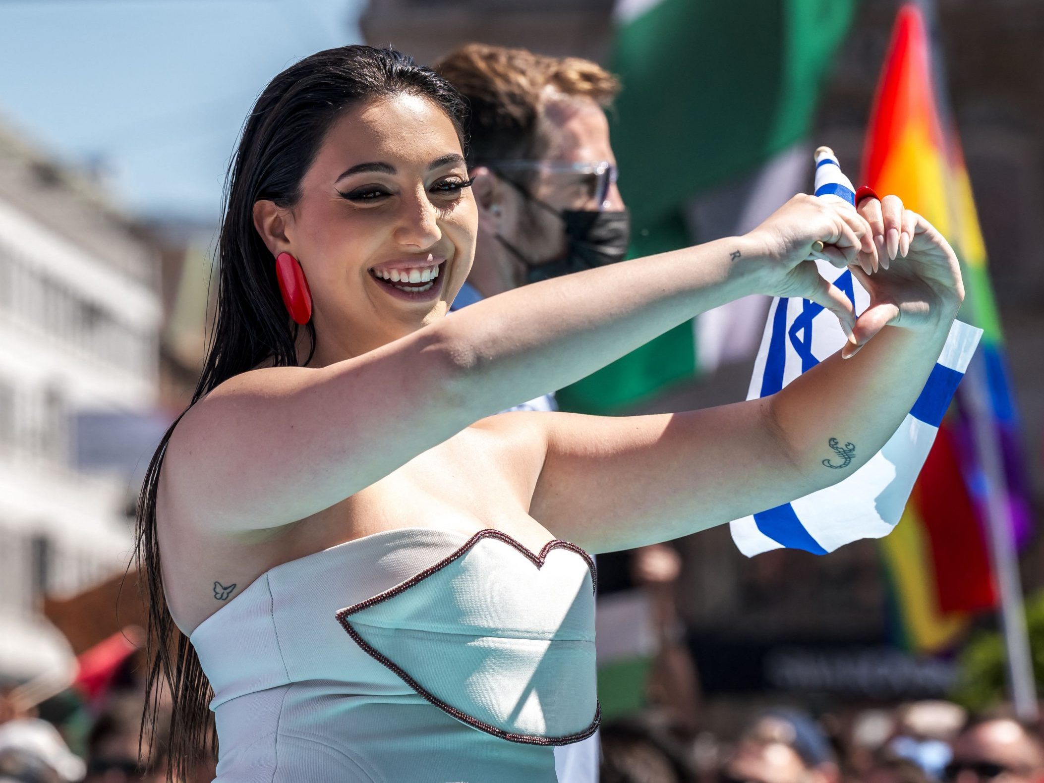 Israels Yuval Raphael zeigt sich vor dem ESC zuversichtlich. Israels Yuval Raphael zeigt sich vor dem ESC zuversichtlich.