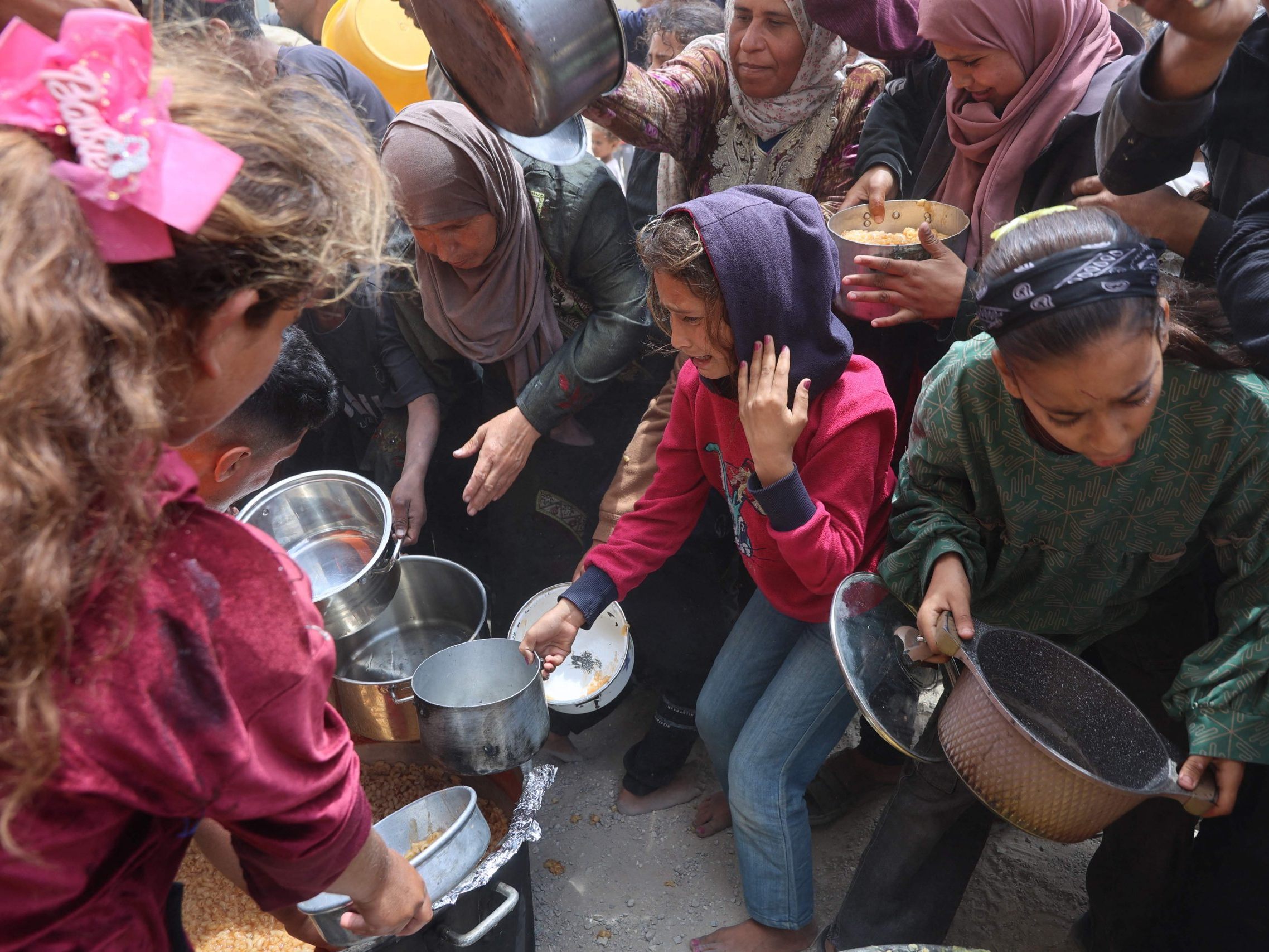 244.000 Menschen in Gaza in Hungersnot-Stufe 5. 244.000 Menschen in Gaza in Hungersnot-Stufe 5.