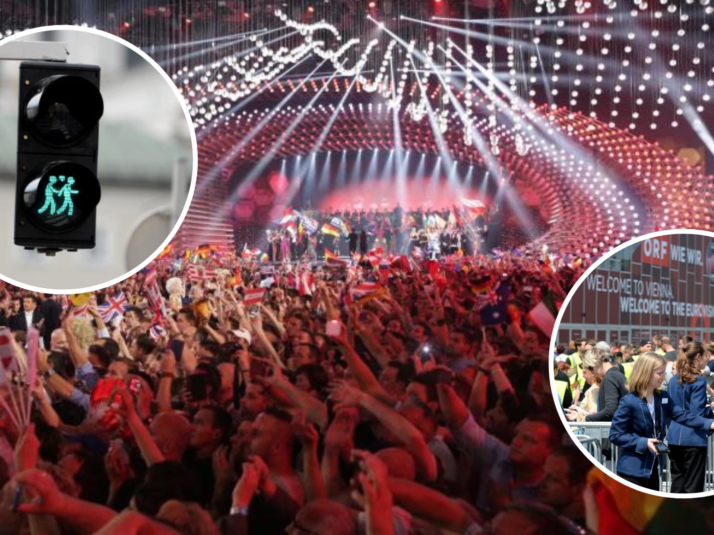 Der Song Contest 2015 in der Stadthalle brachte Wien Ampelpärchen und mehr.