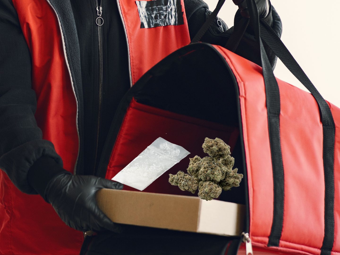 In einer Essenszustellertasche wurde Cannabis und Heroin gefunden. In einer Essenszustellertasche wurde Cannabis und Heroin gefunden.